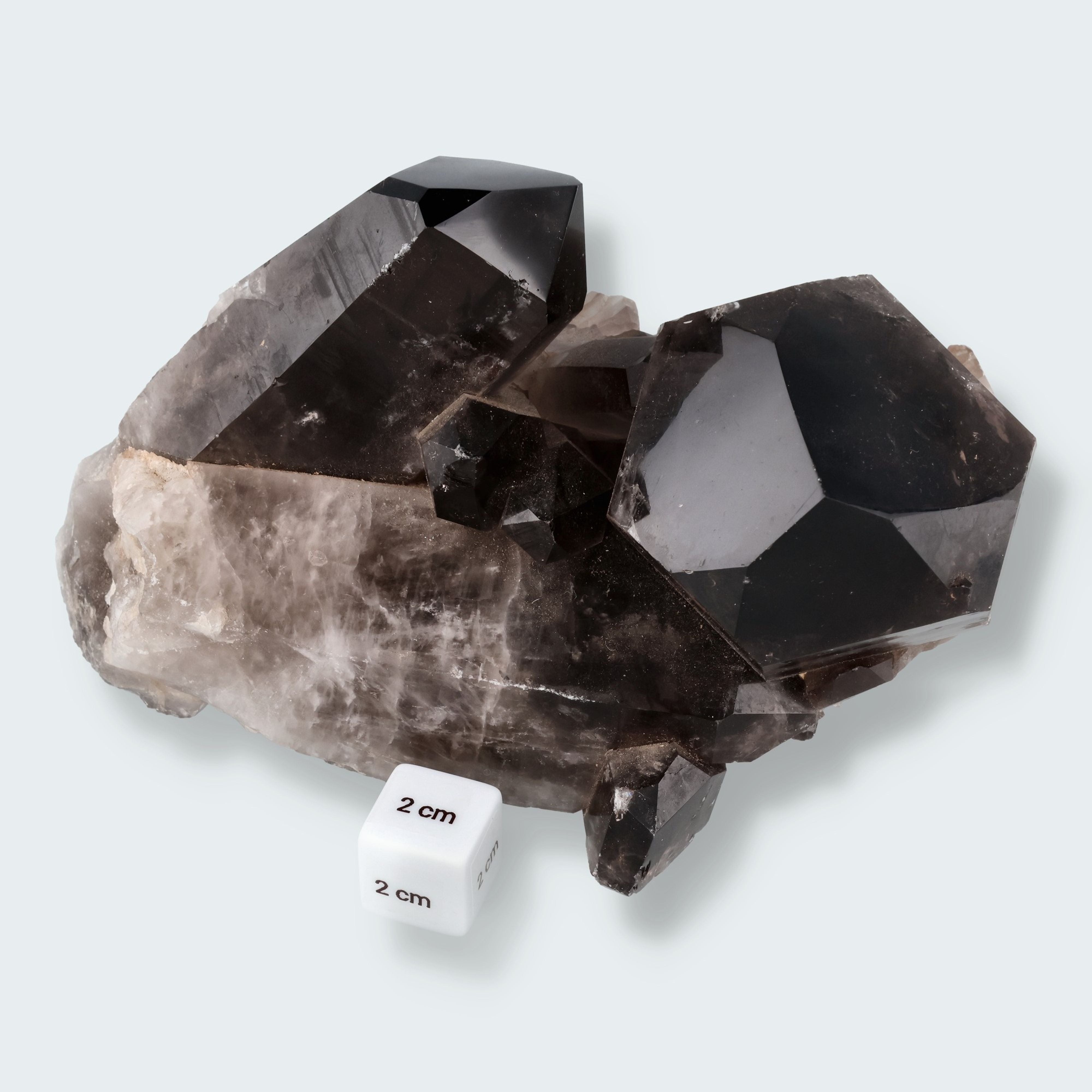 Rauchquarz Handstufe aus Brasilien (2158g) - bestrahlt – Ansicht 3