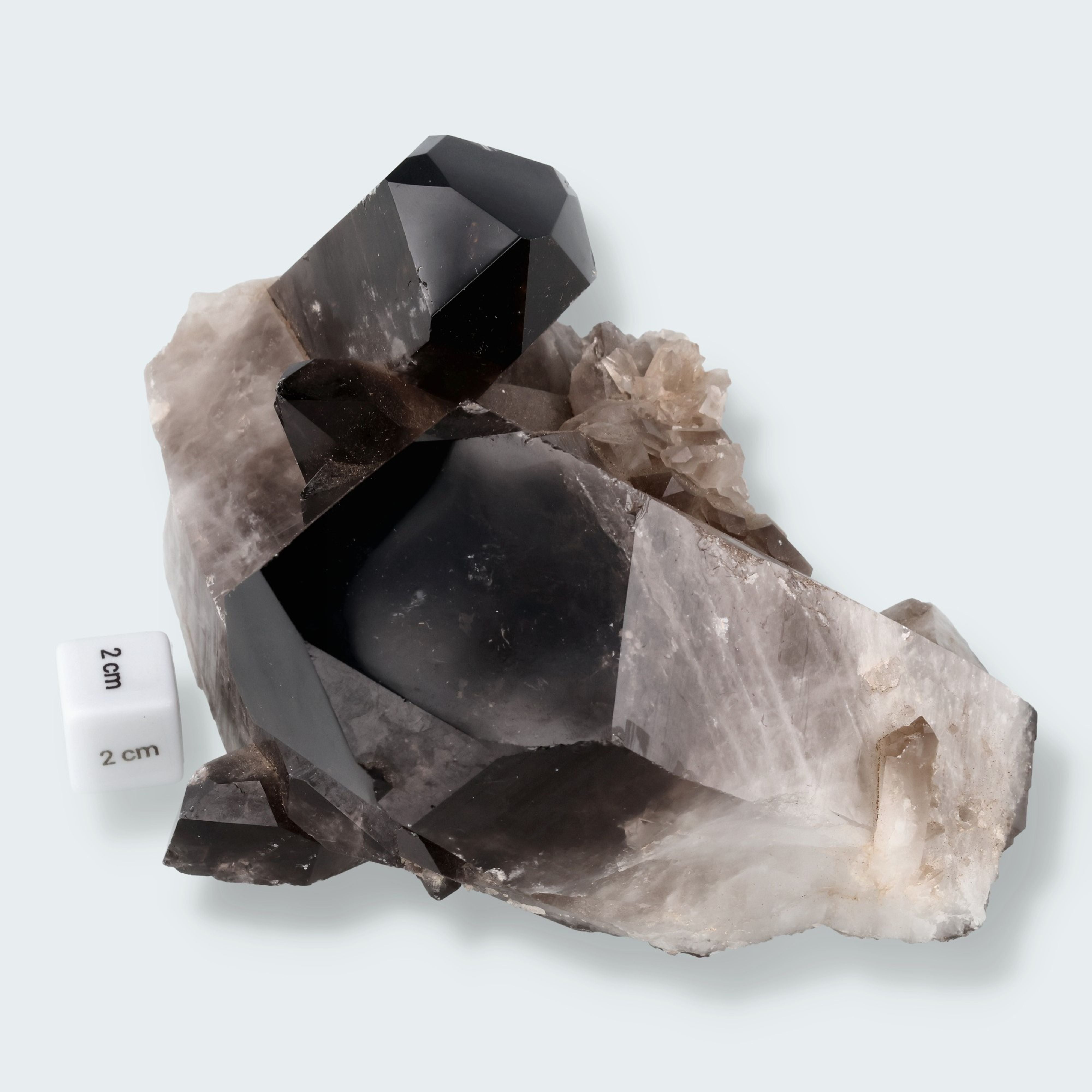 Rauchquarz Handstufe aus Brasilien (2158g) - bestrahlt – Ansicht 4