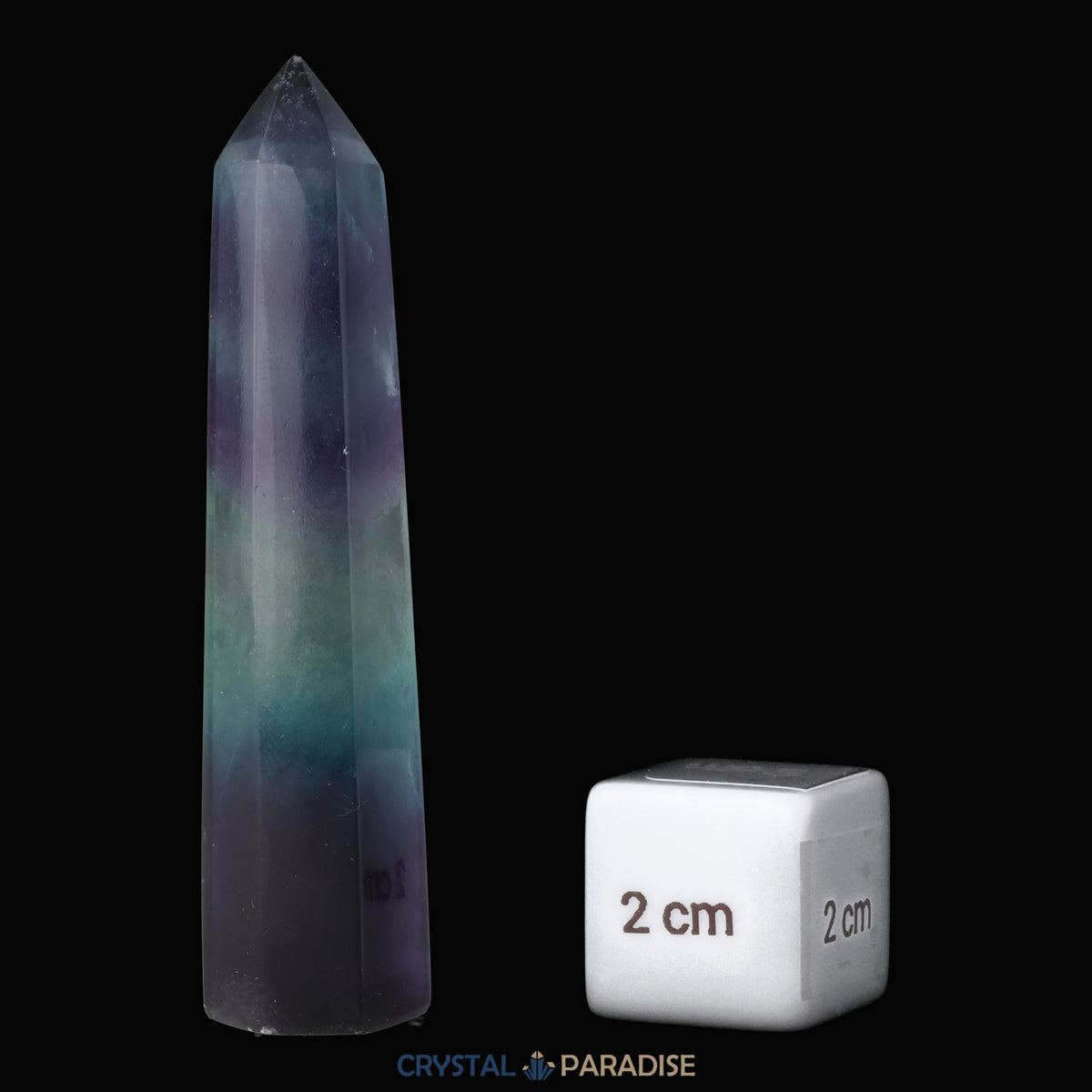 Regenbogen Fluorit Mini Obelisk (ca. 7 cm) – Ansicht 9