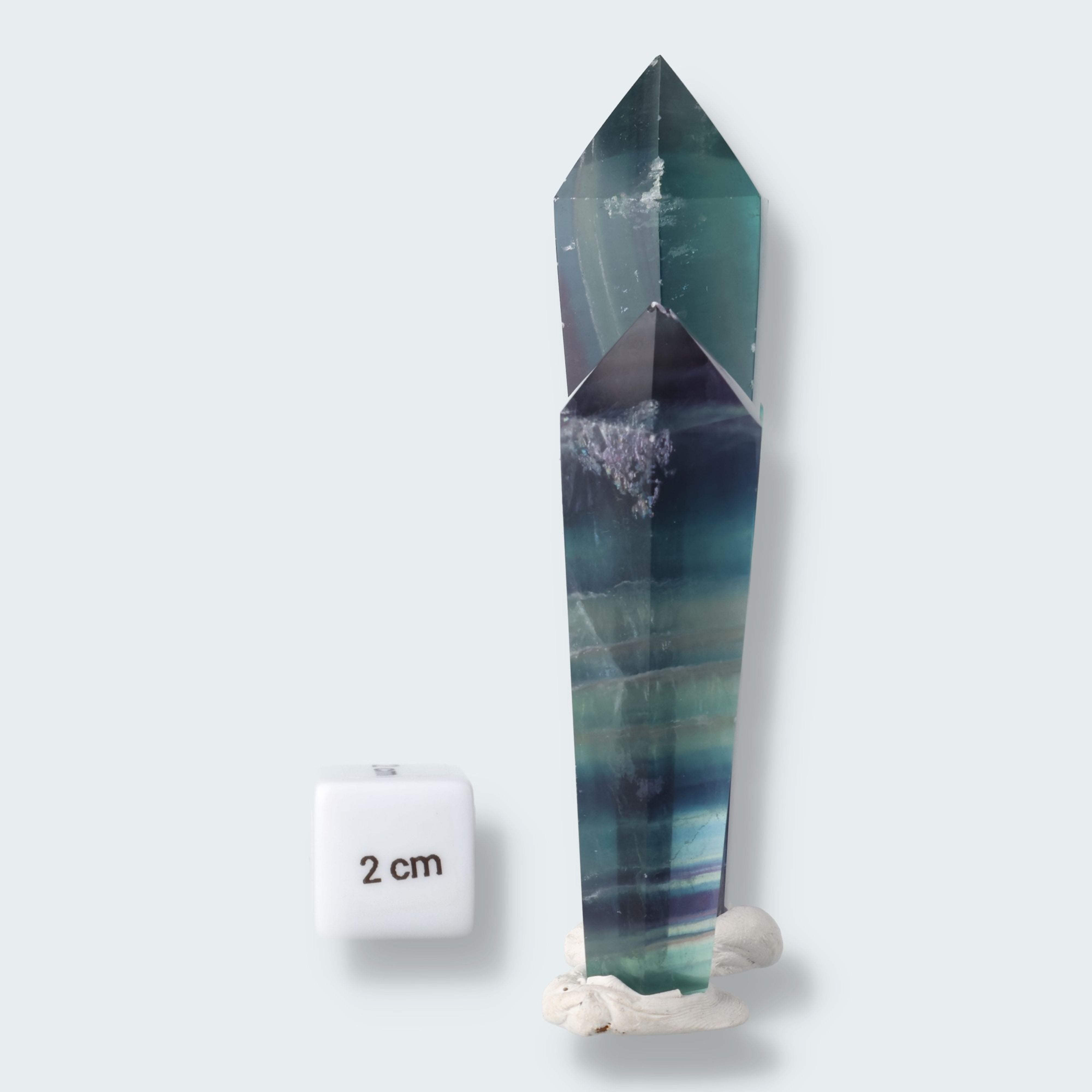 Regenbogen Fluorit Zepter – Ansicht 4