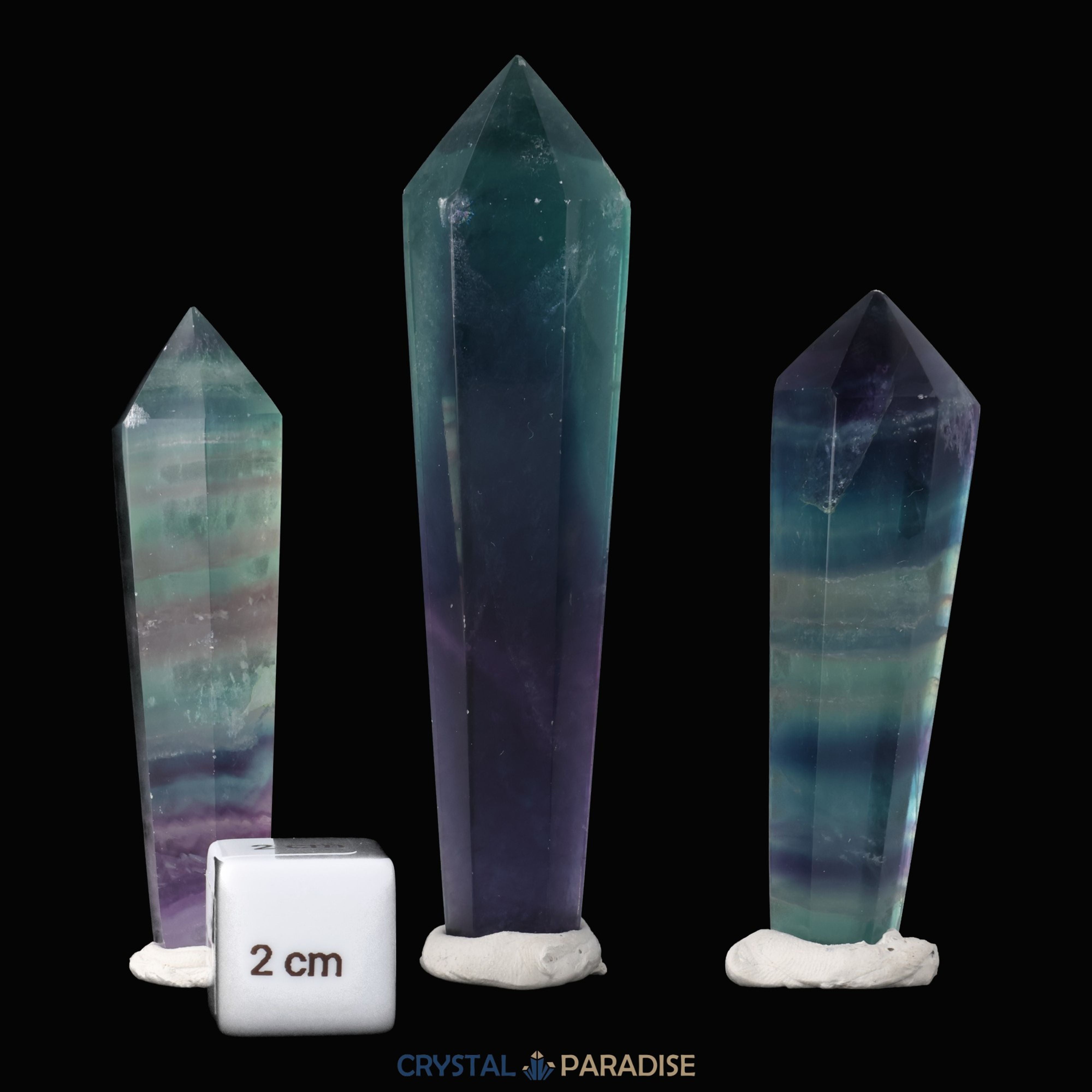 Regenbogen Fluorit Zepter – Ansicht 5