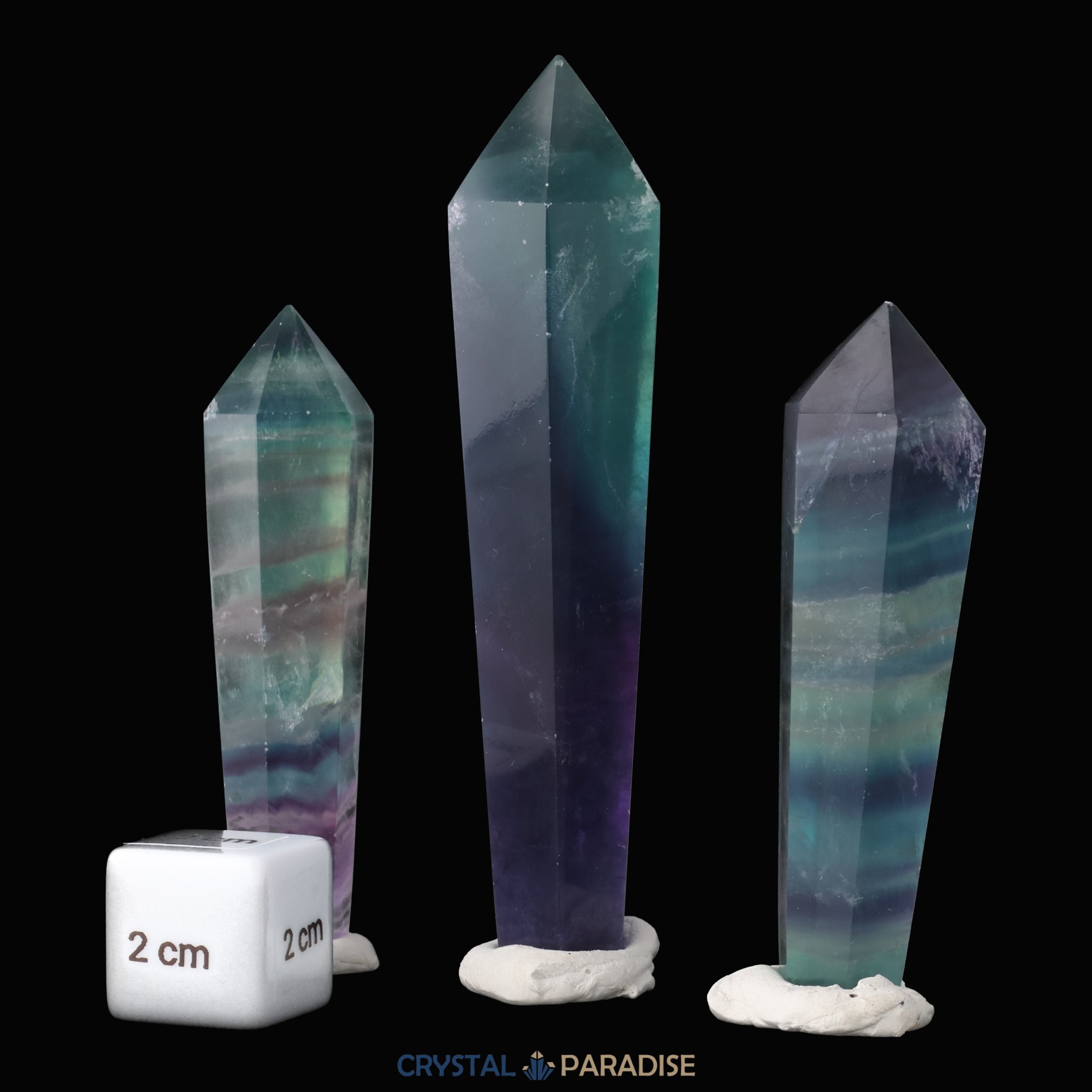 Regenbogen Fluorit Zepter – Ansicht 6