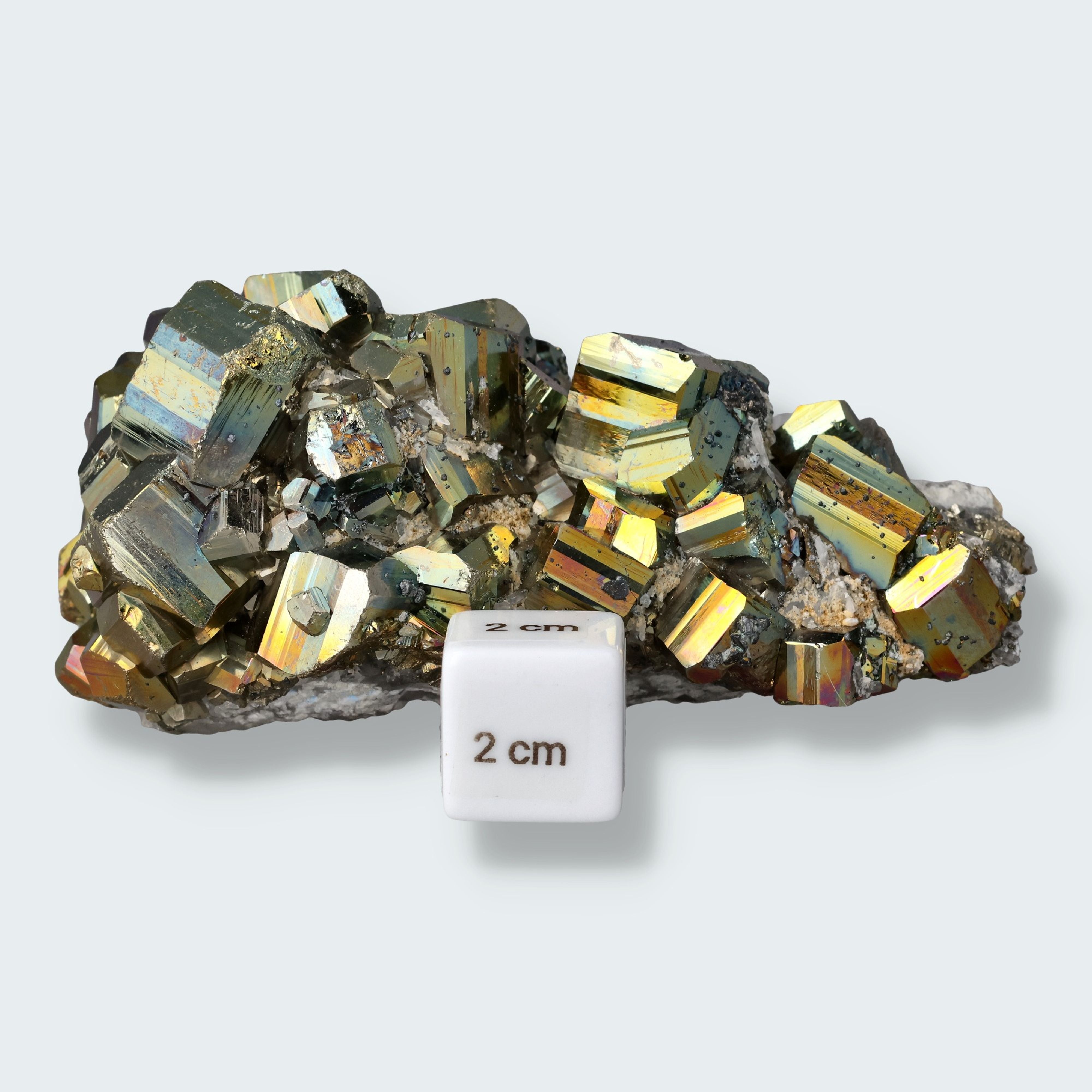 Regenbogen Pyrit aus Indonesien (659g) – Ansicht 2