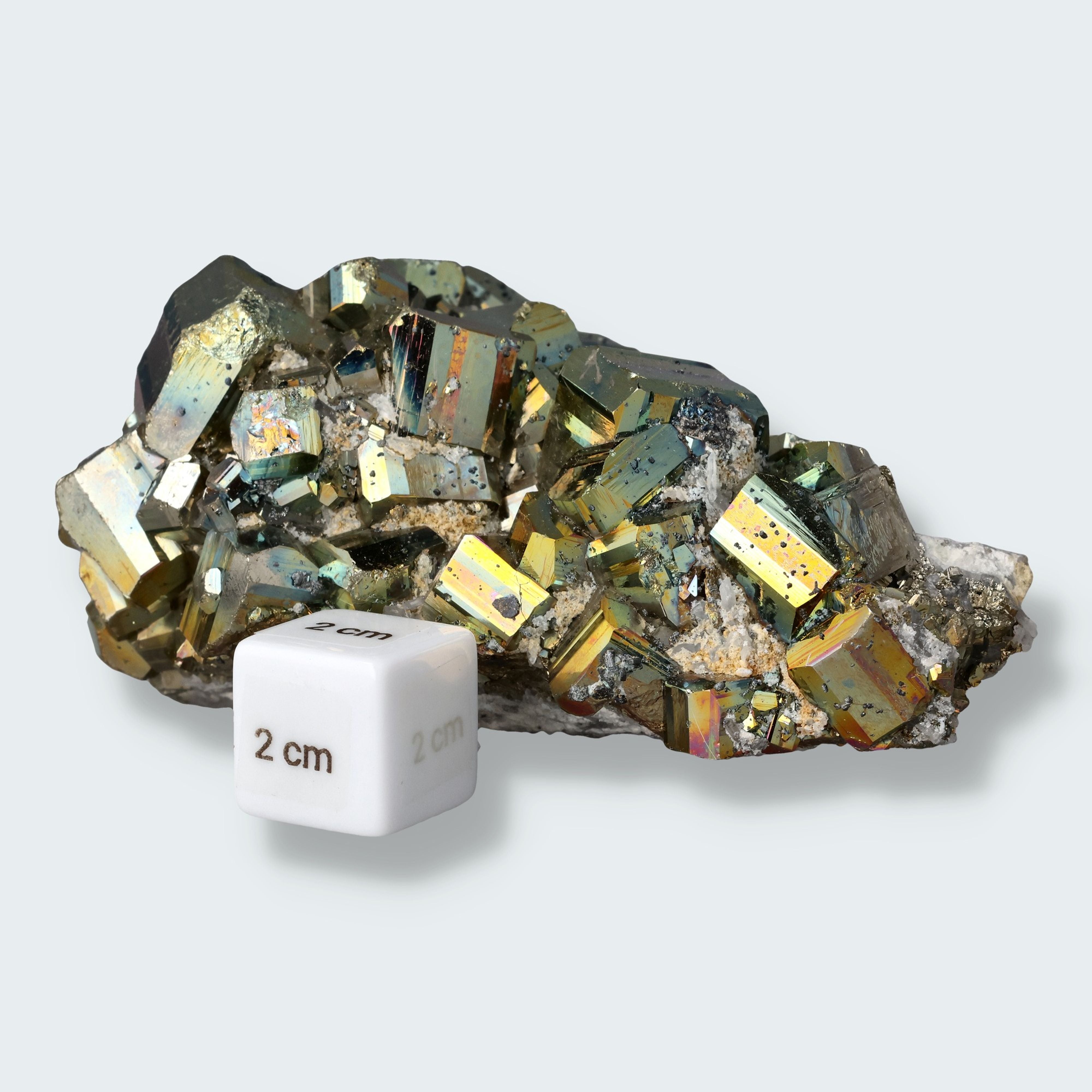 Regenbogen Pyrit aus Indonesien (659g) – Ansicht 3