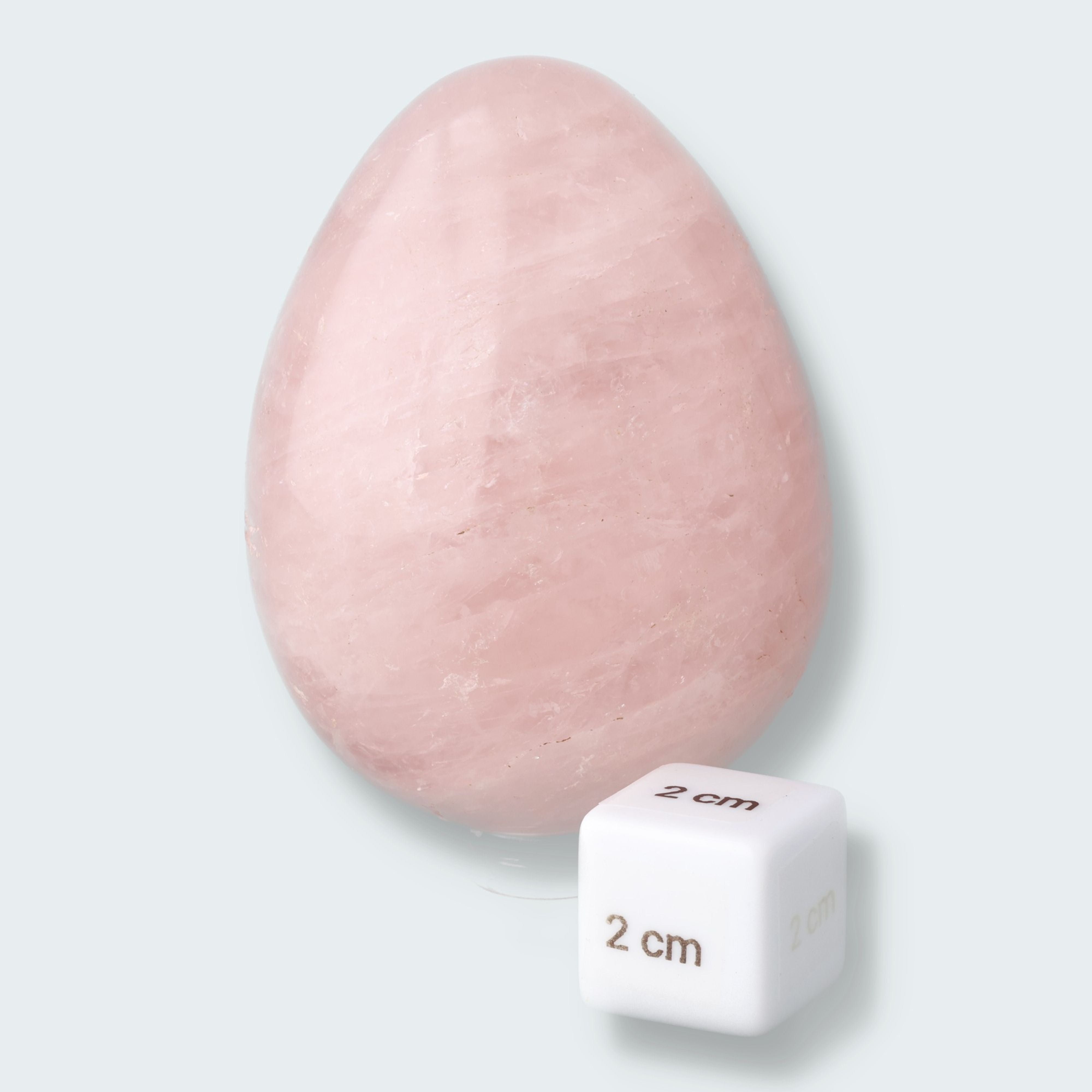 Rosenquarz Ei – Ansicht 3