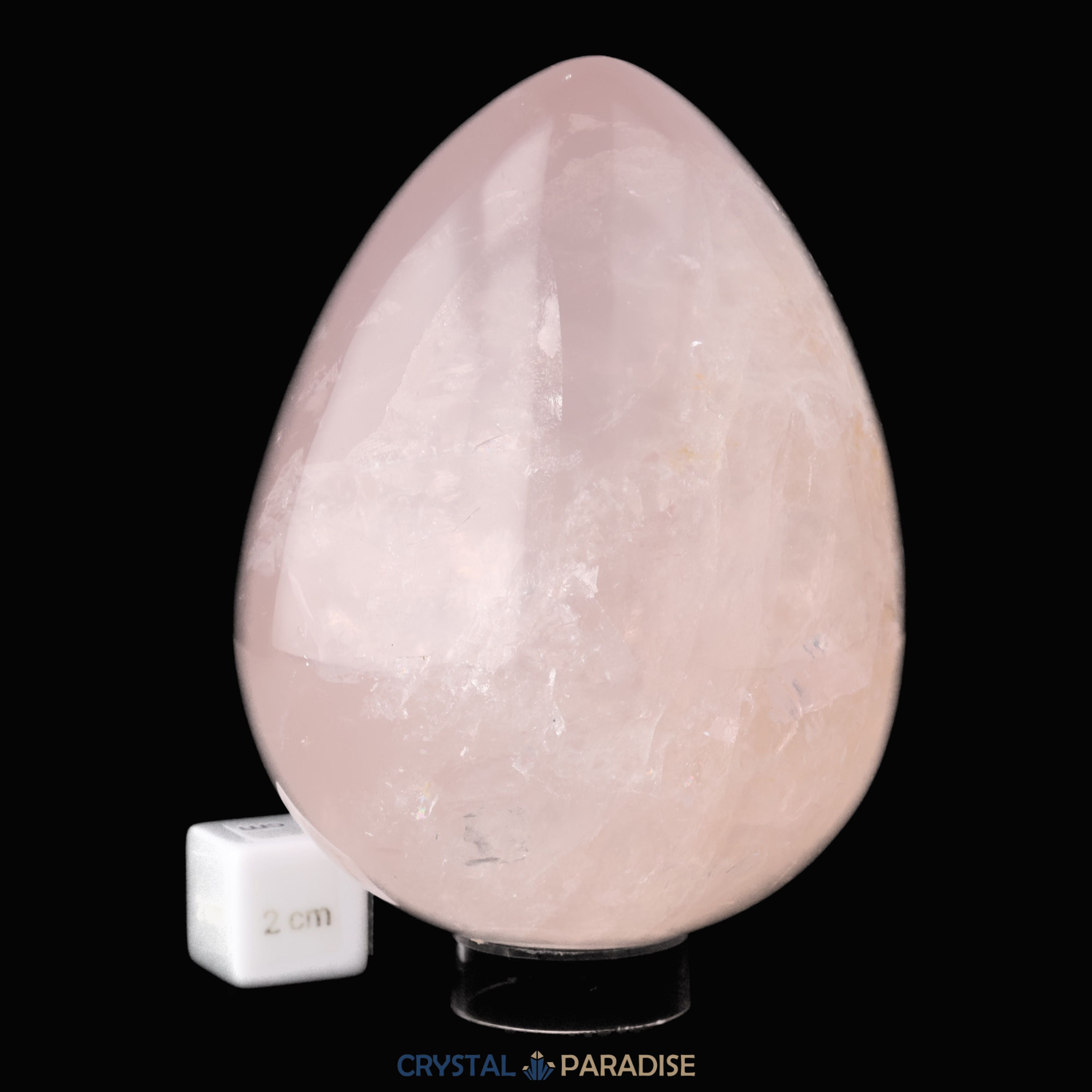 Rosenquarz Ei XL 11cm (1218g) – Ansicht 6