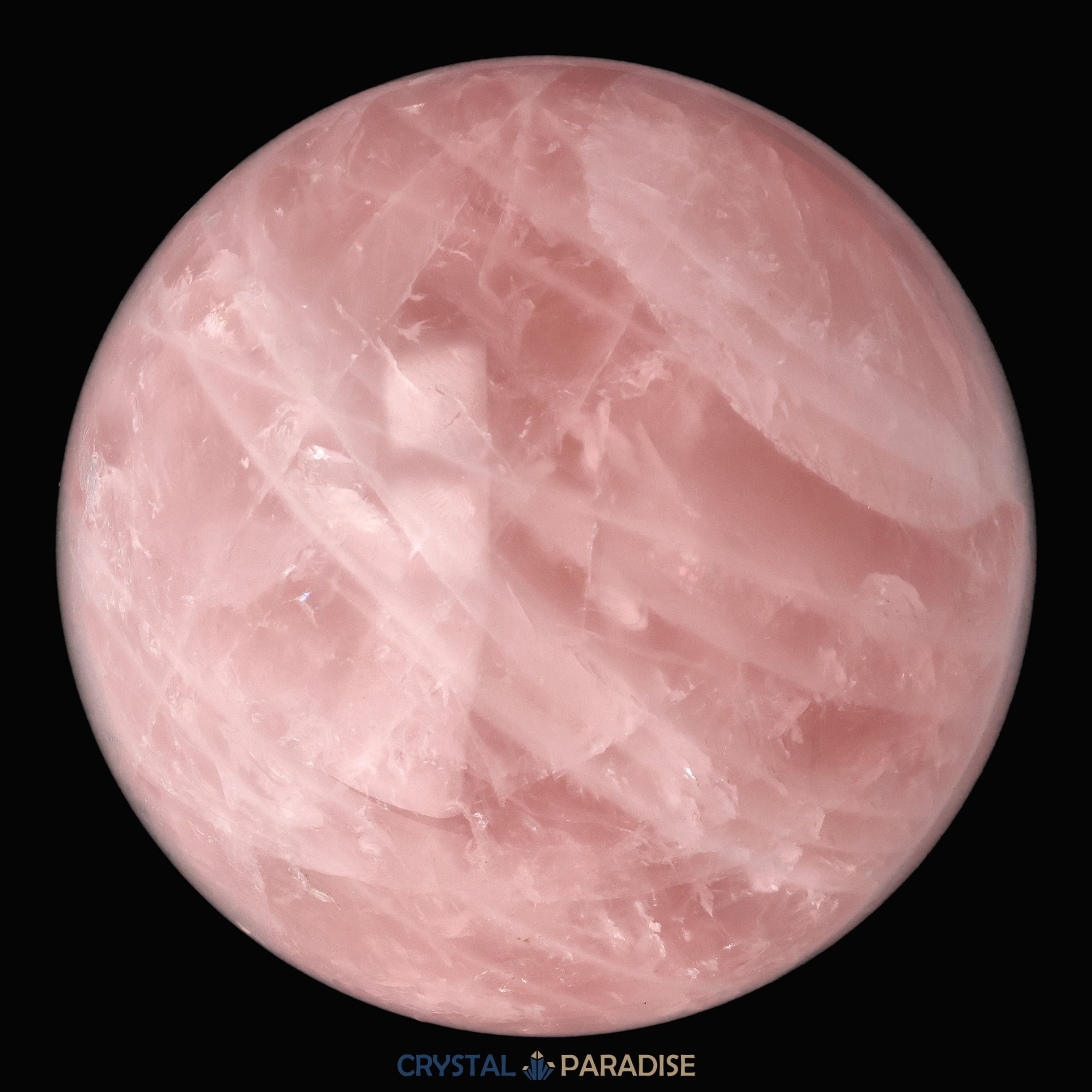 Rosenquarz Kugel (rosa transparent) – Ansicht 2