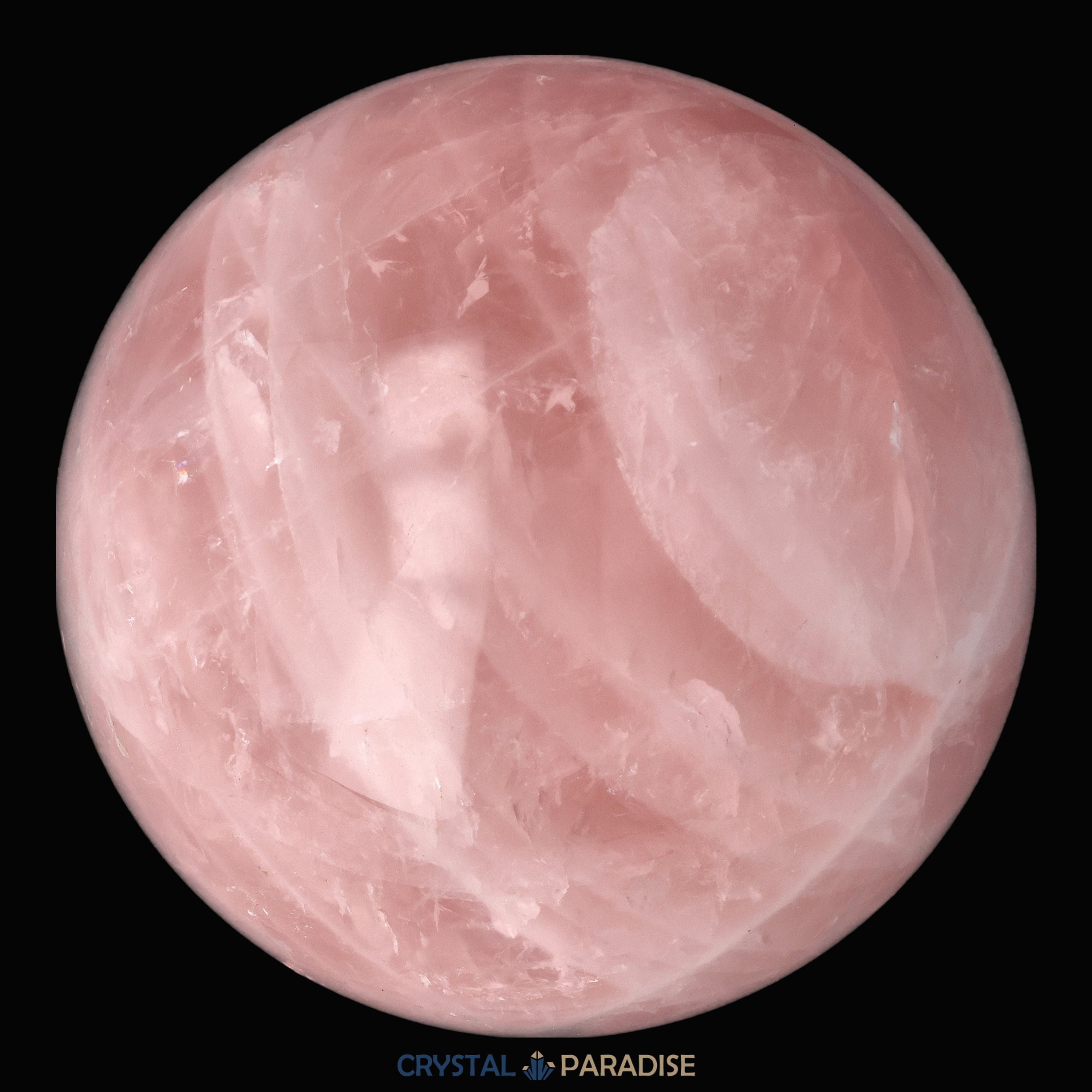 Rosenquarz Kugel (rosa transparent) – Ansicht 3