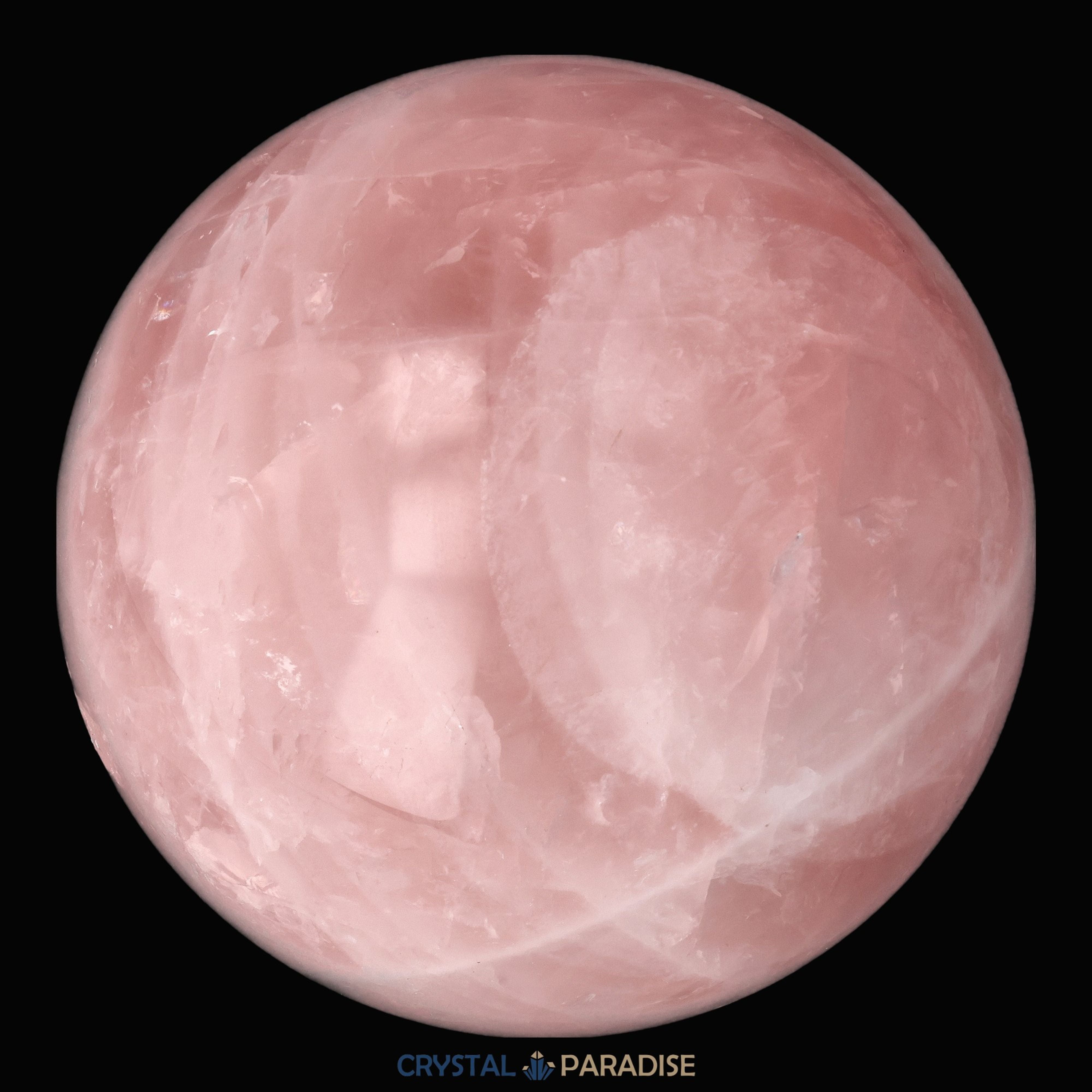Rosenquarz Kugel (rosa transparent) – Ansicht 4