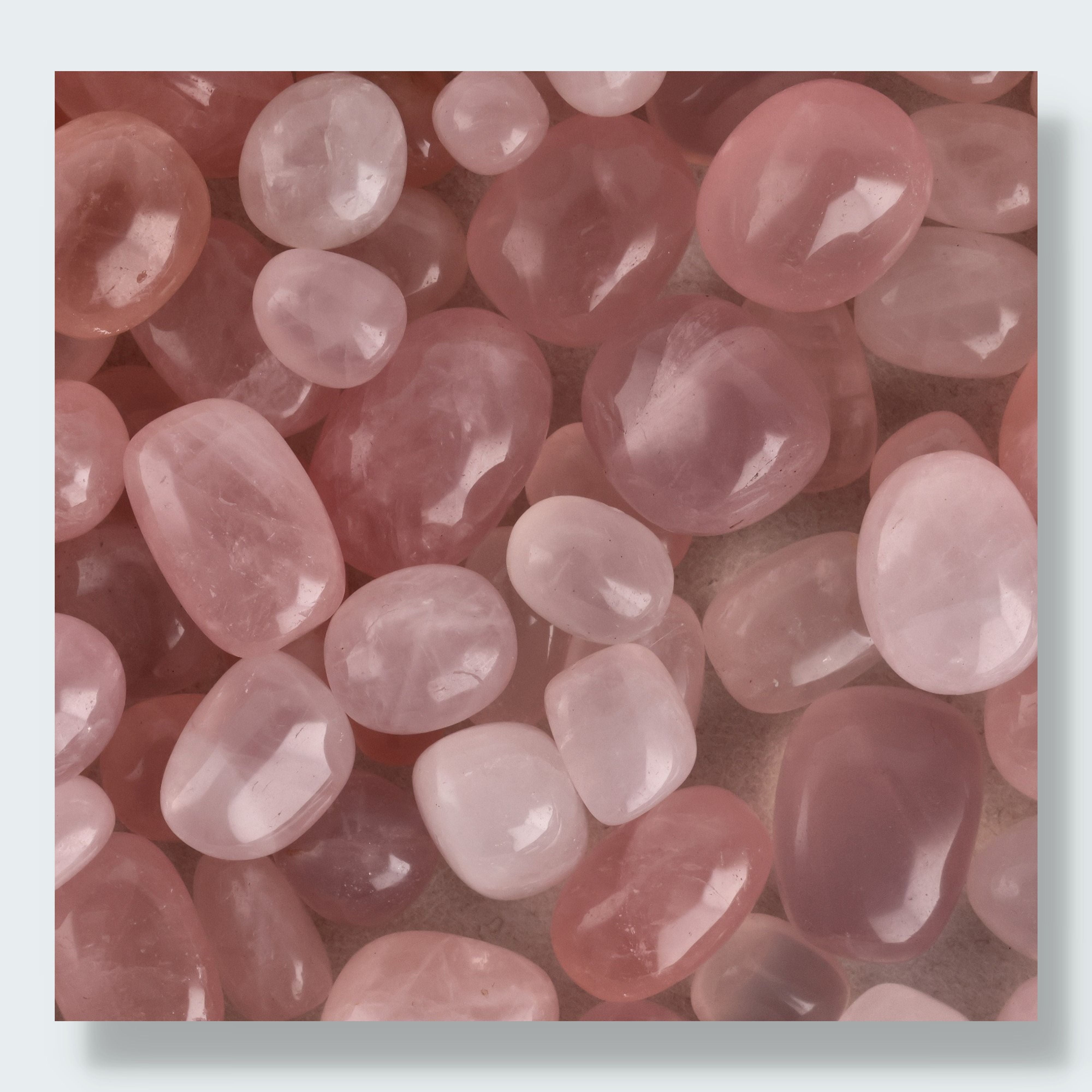 Rosenquarz Trommelsteine aus Madagaskar – Ansicht 2