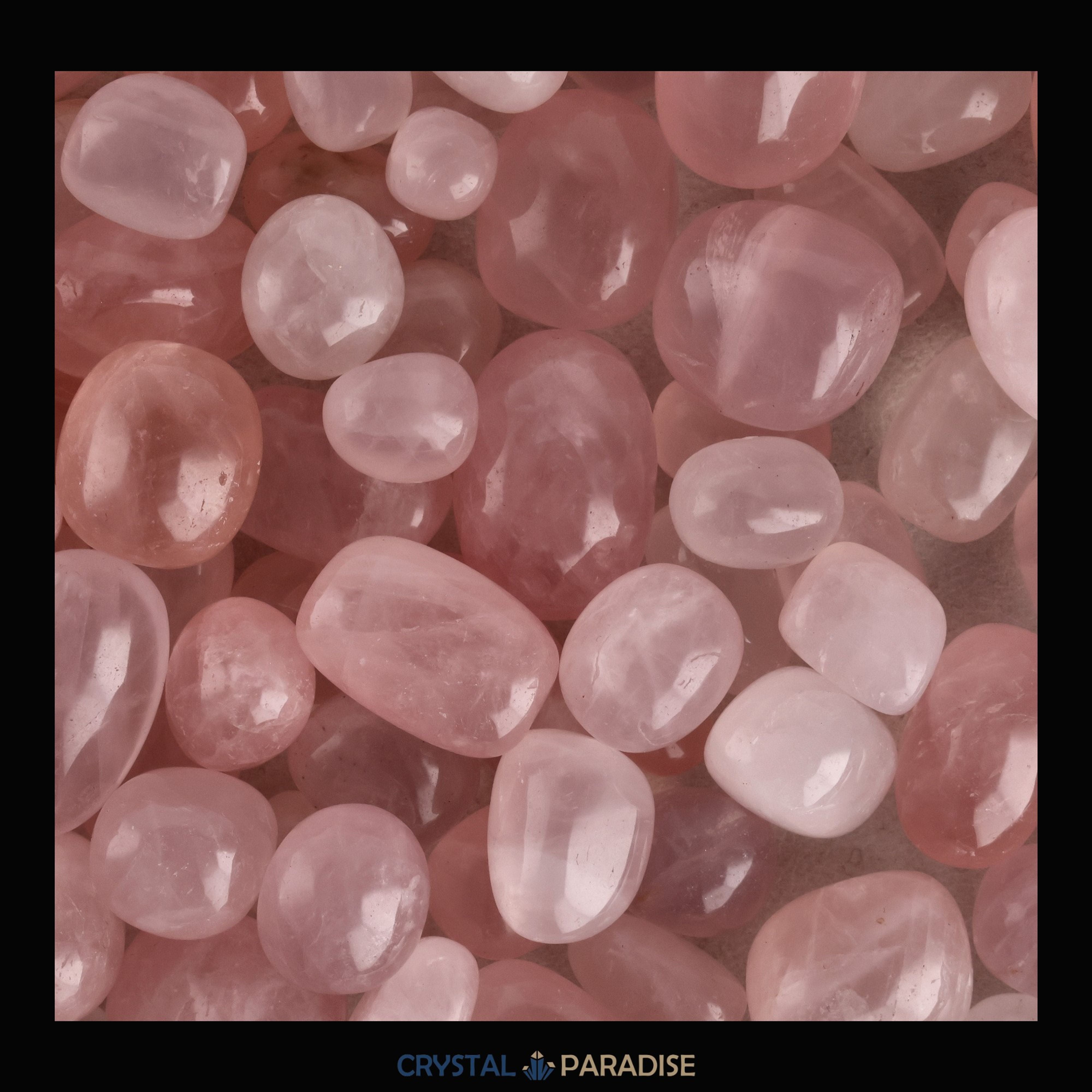 Rosenquarz Trommelsteine aus Madagaskar – Ansicht 4