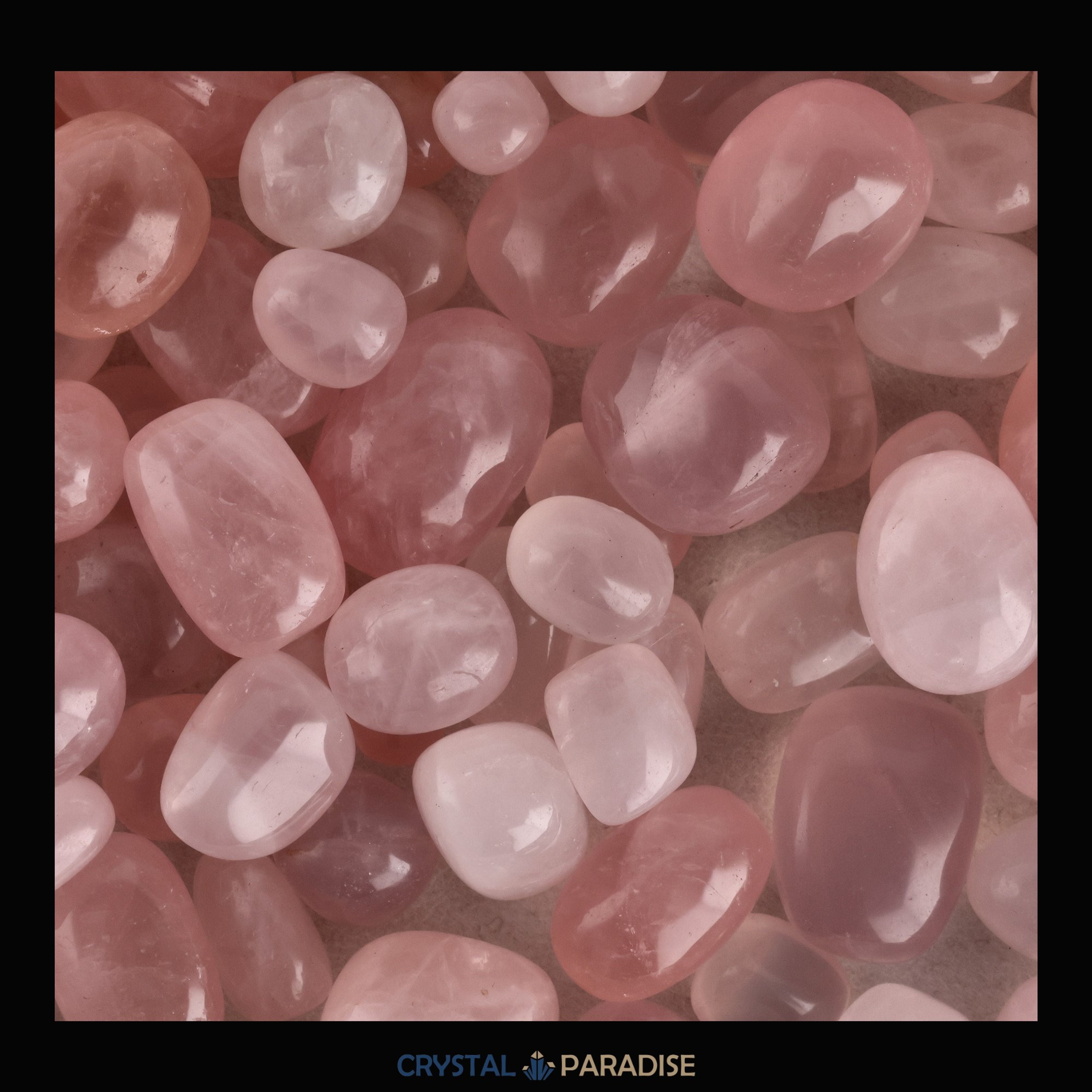 Rosenquarz Trommelsteine aus Madagaskar – Ansicht 5