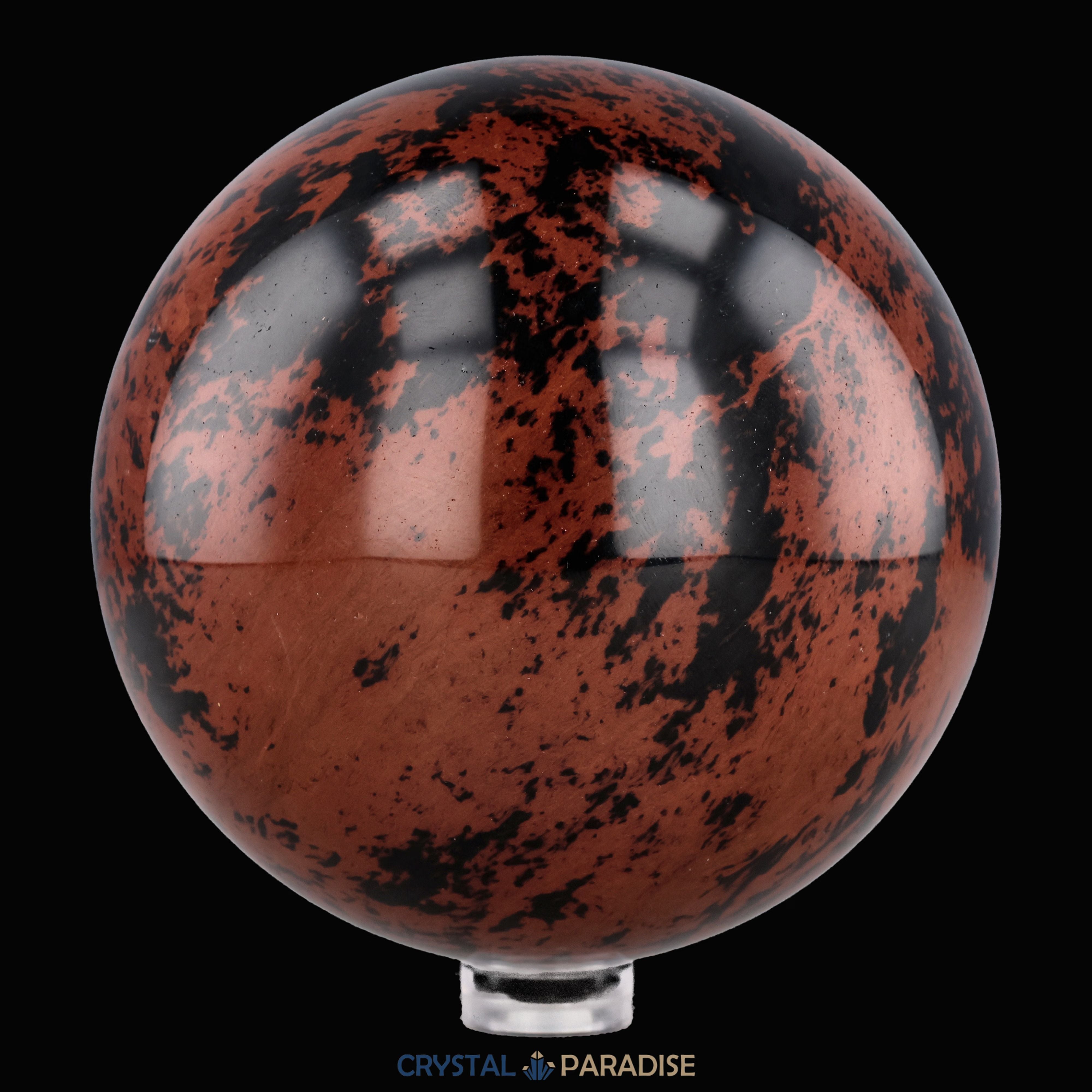 Rote Obsidian Kugeln aus Mexiko – Ansicht 6