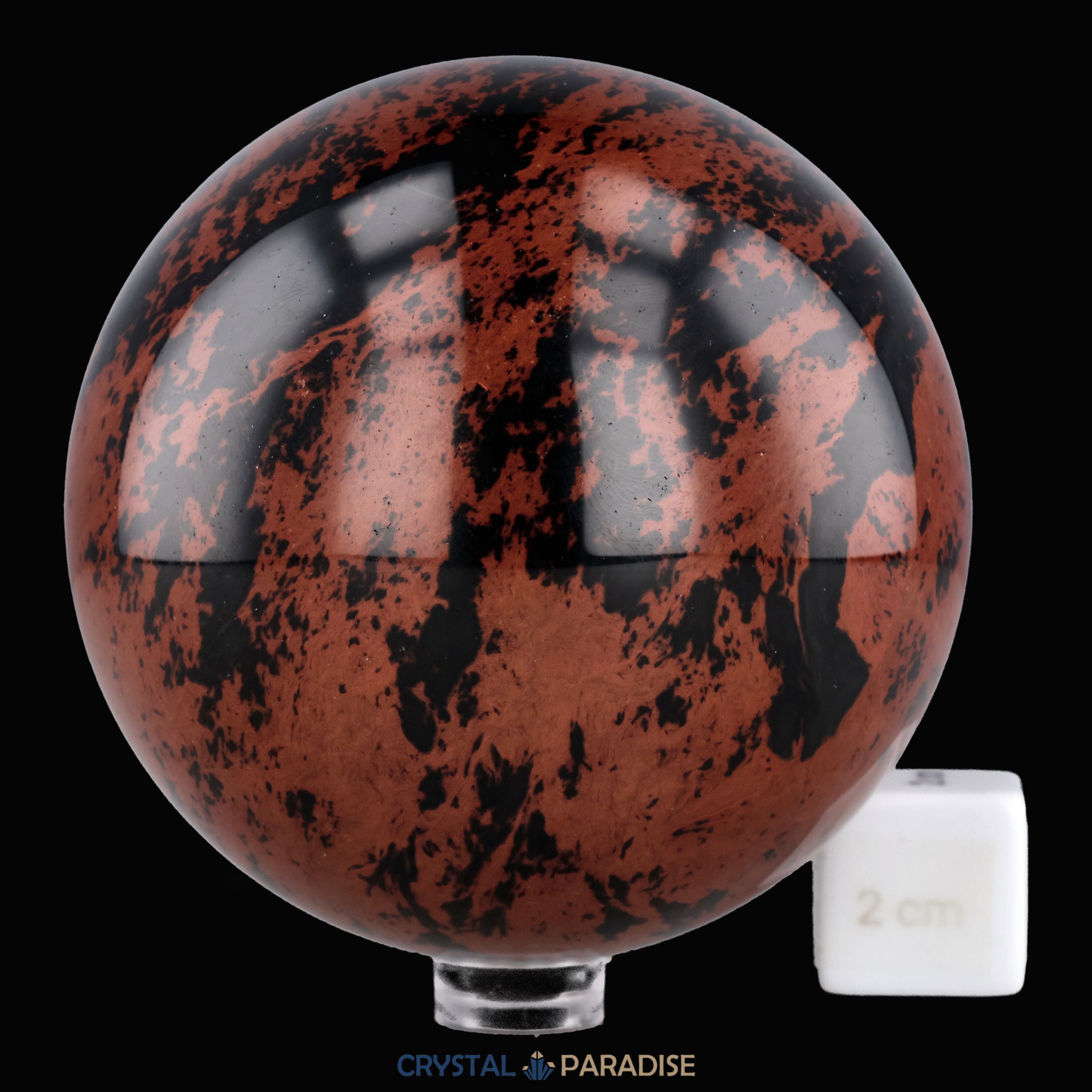 Rote Obsidian Kugeln aus Mexiko – Ansicht 7
