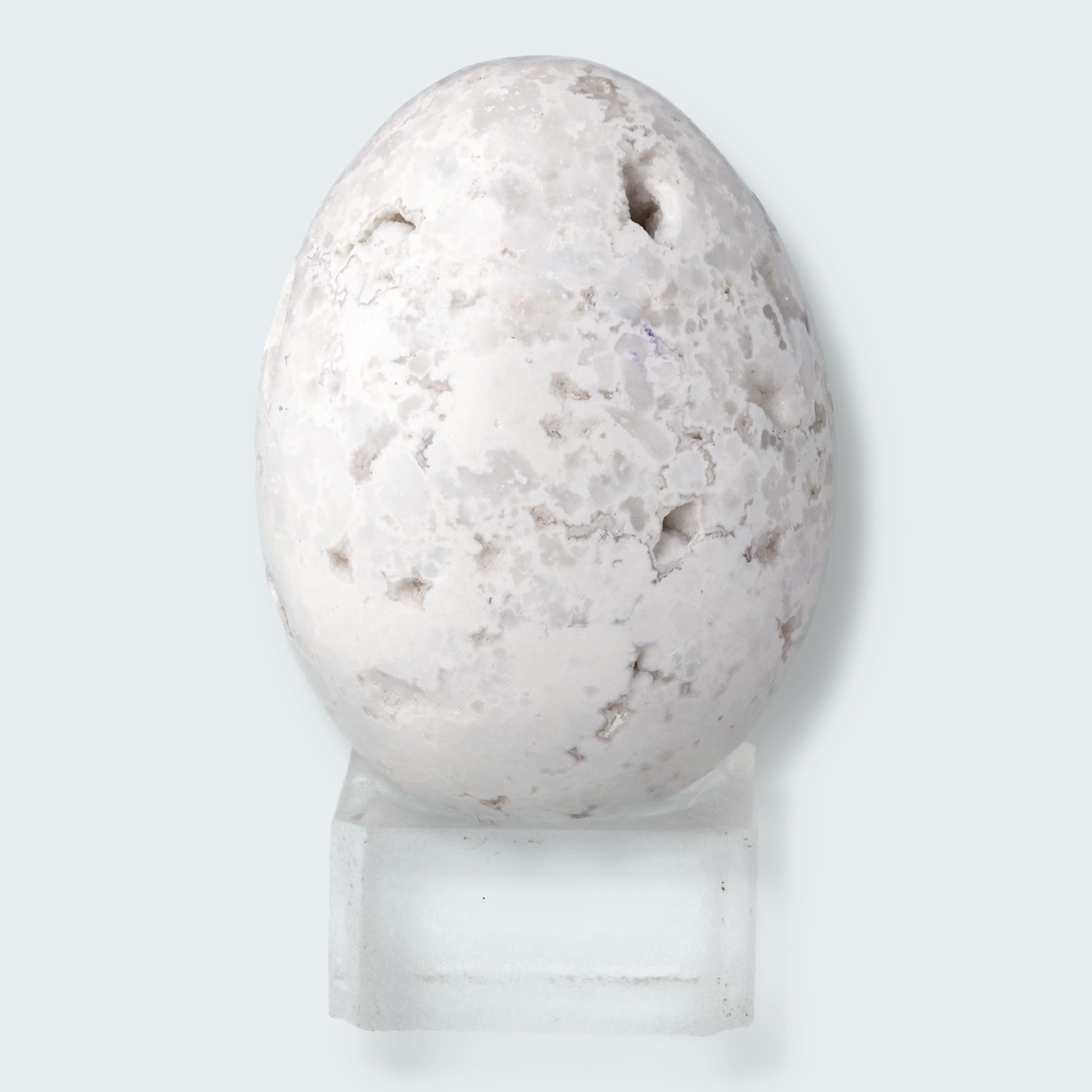 Schneeachat Ei (135 - 180g) – Ansicht 4