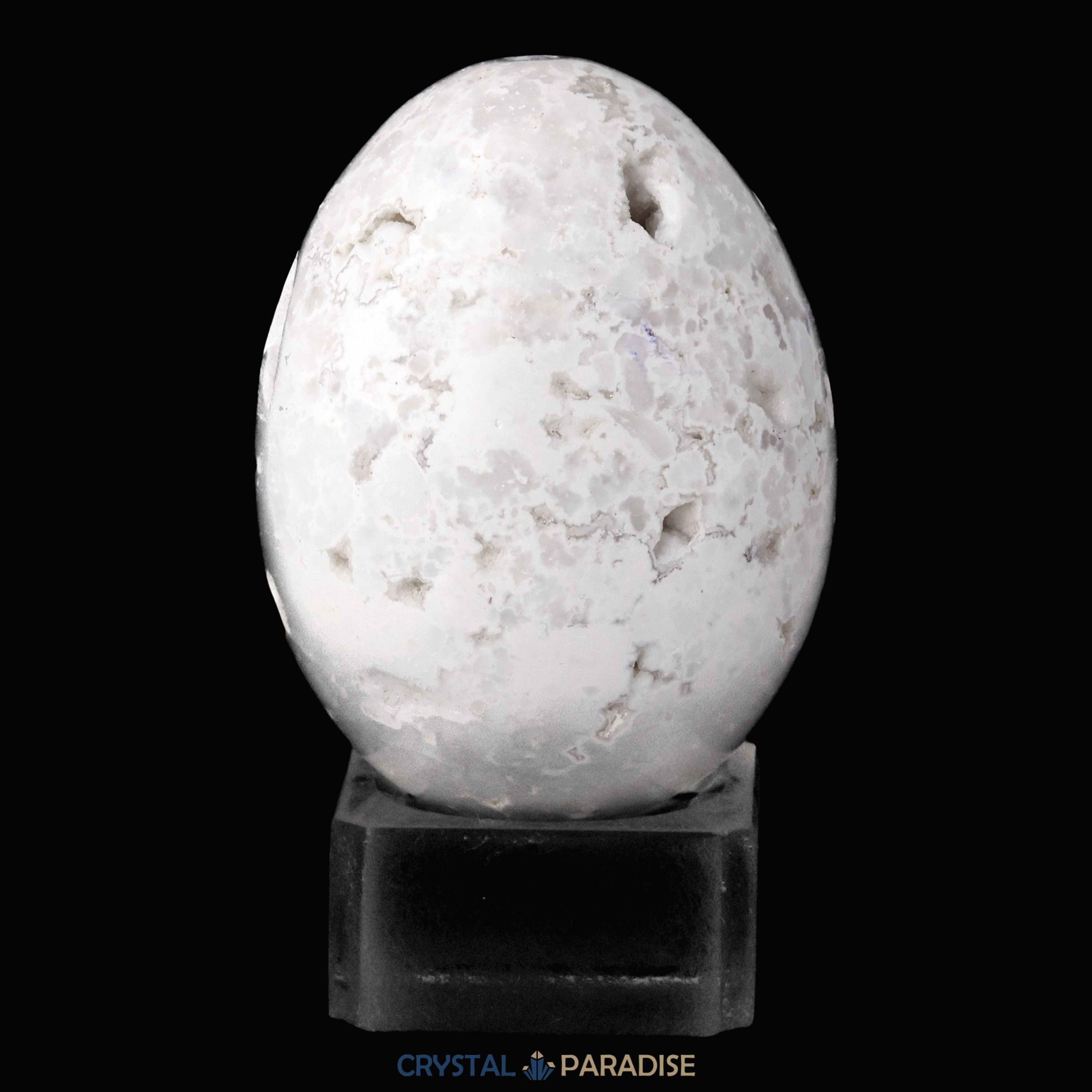 Schneeachat Ei (135 - 180g) – Ansicht 6