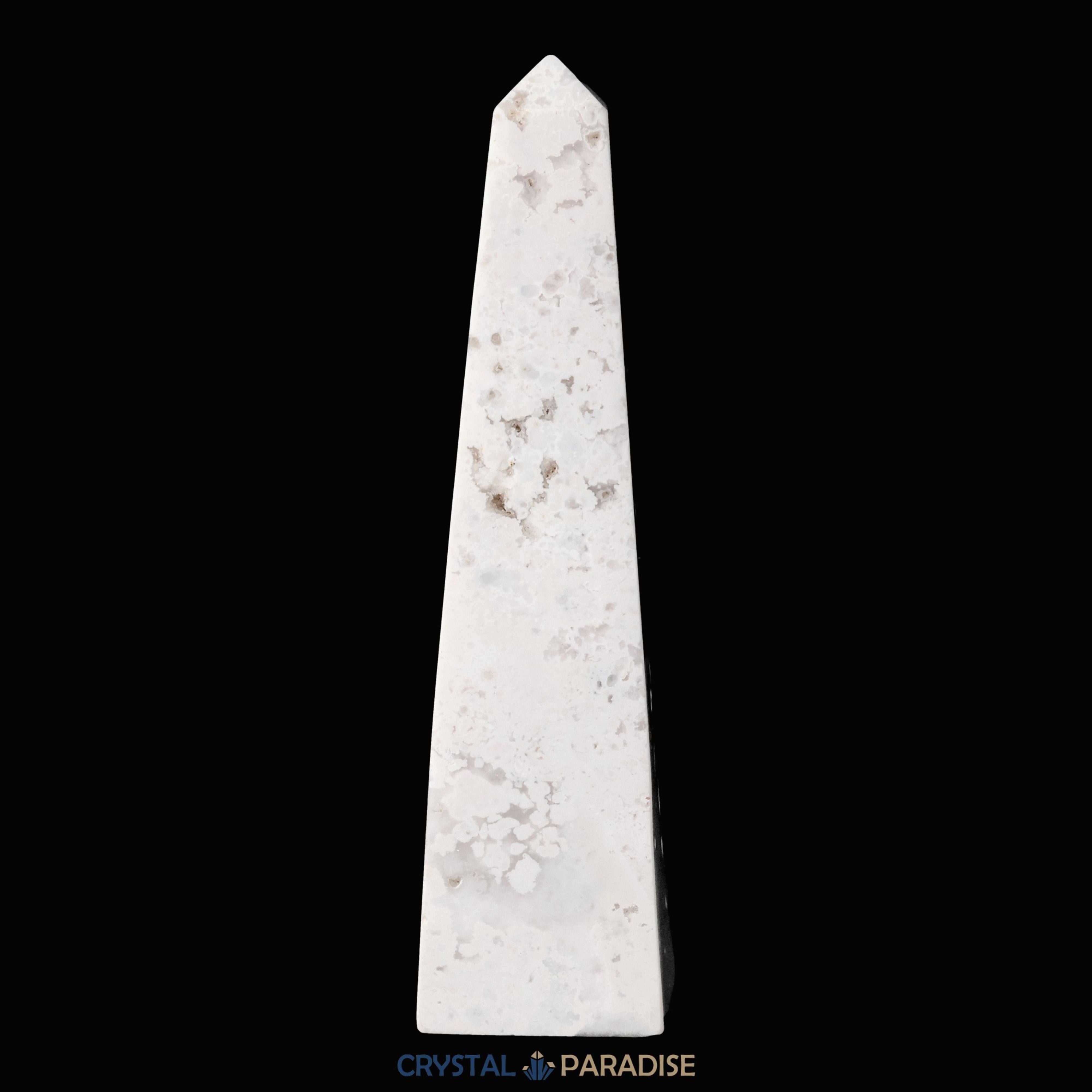 Schneeachat Obelisk (150 - 250 g) – Ansicht 9