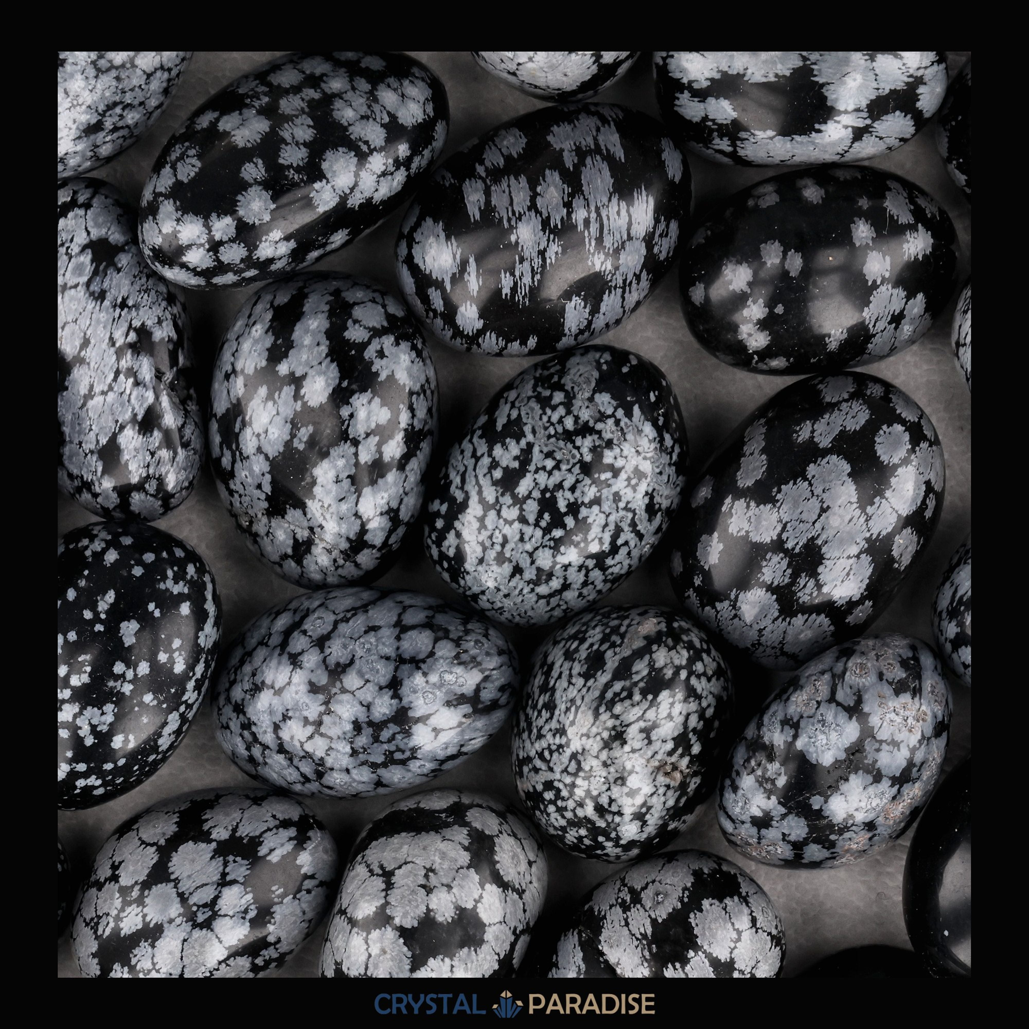 Schneeflocken Obsidian Trommelsteine – Ansicht 4