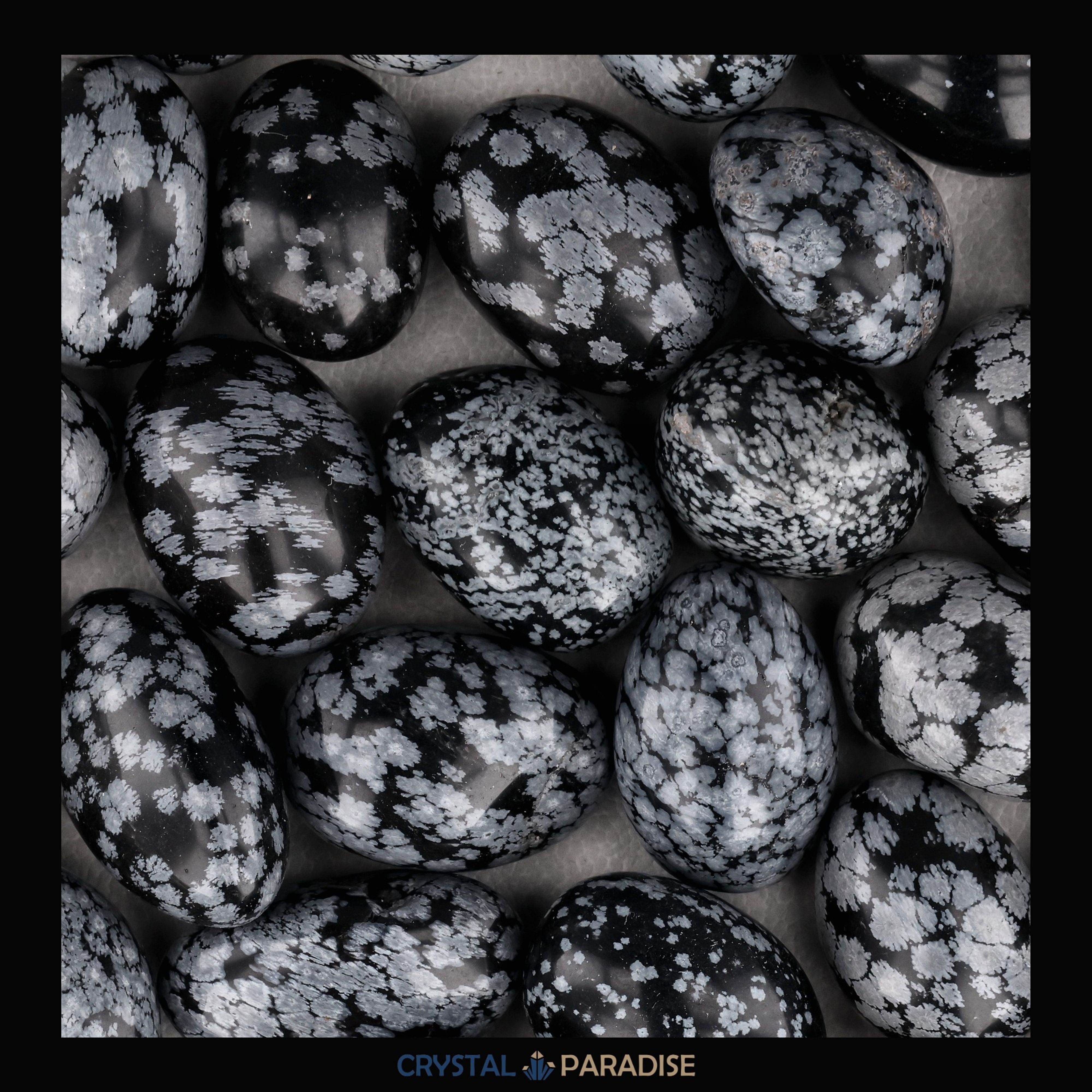 Schneeflocken Obsidian Trommelsteine – Ansicht 9