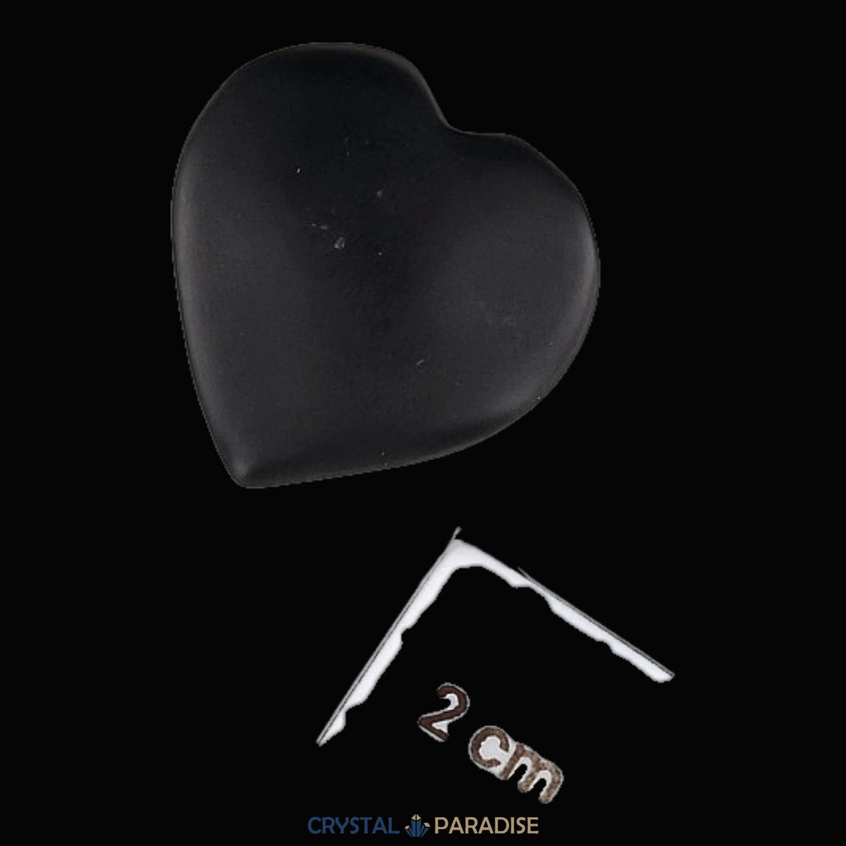 Shungit Herz 3 cm – Ansicht 3