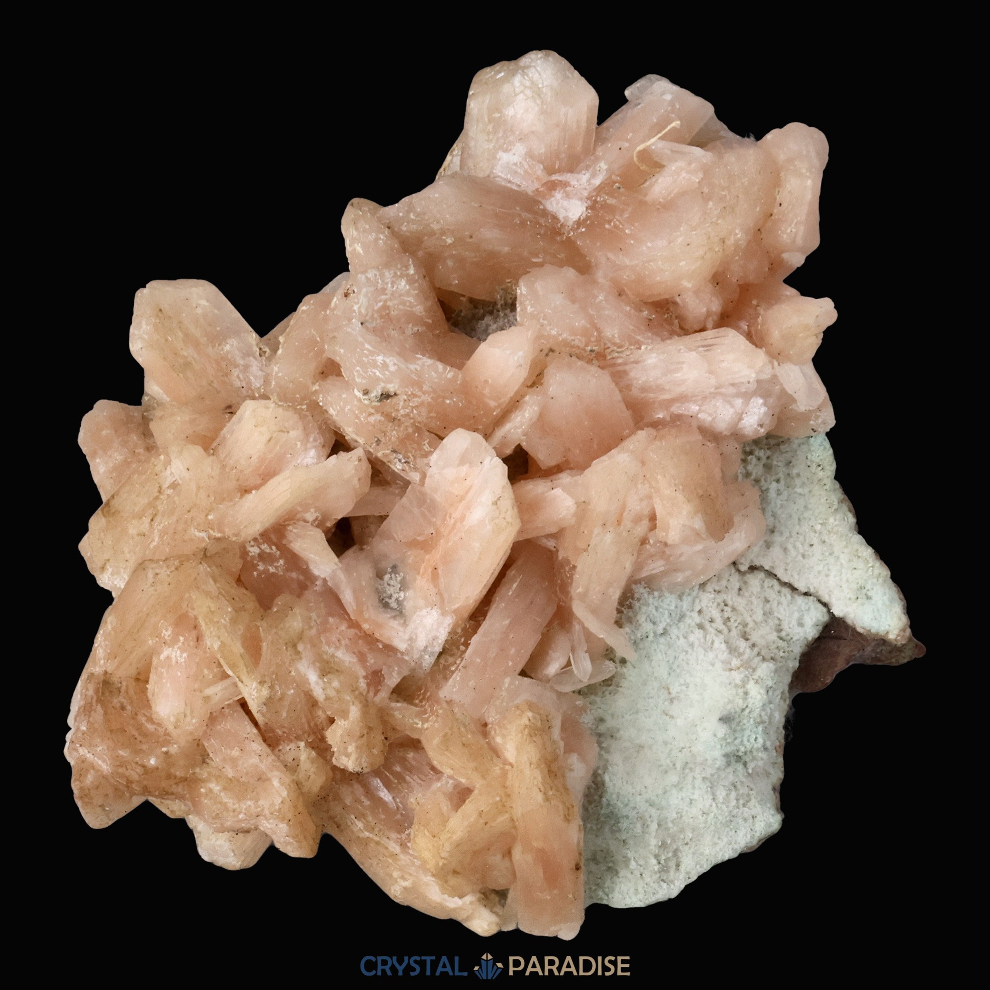 Stilbit Cluster Handstufe auf Zeolith aus Indien (194g) – Ansicht 4