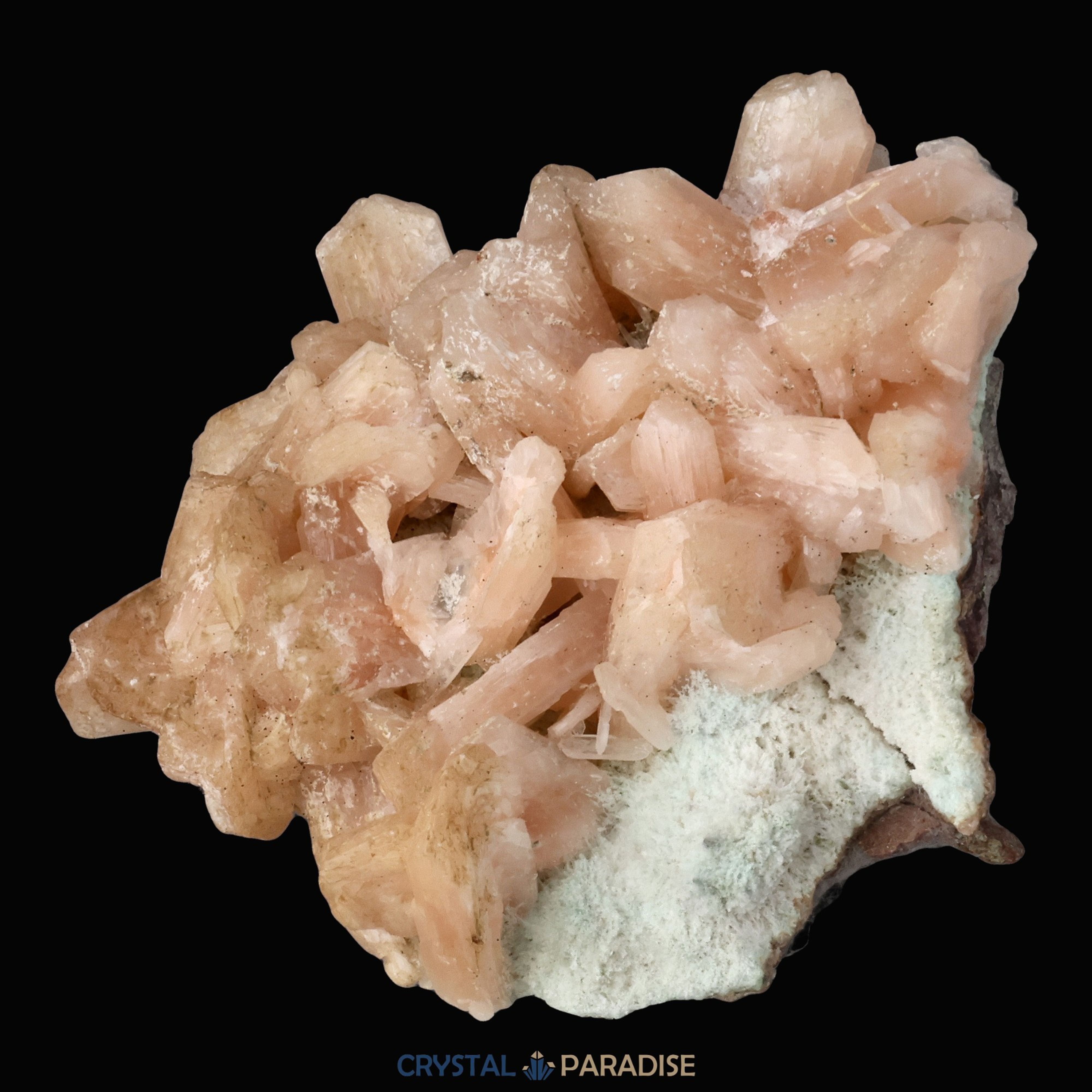 Stilbit Cluster Handstufe auf Zeolith aus Indien (194g) – Ansicht 5