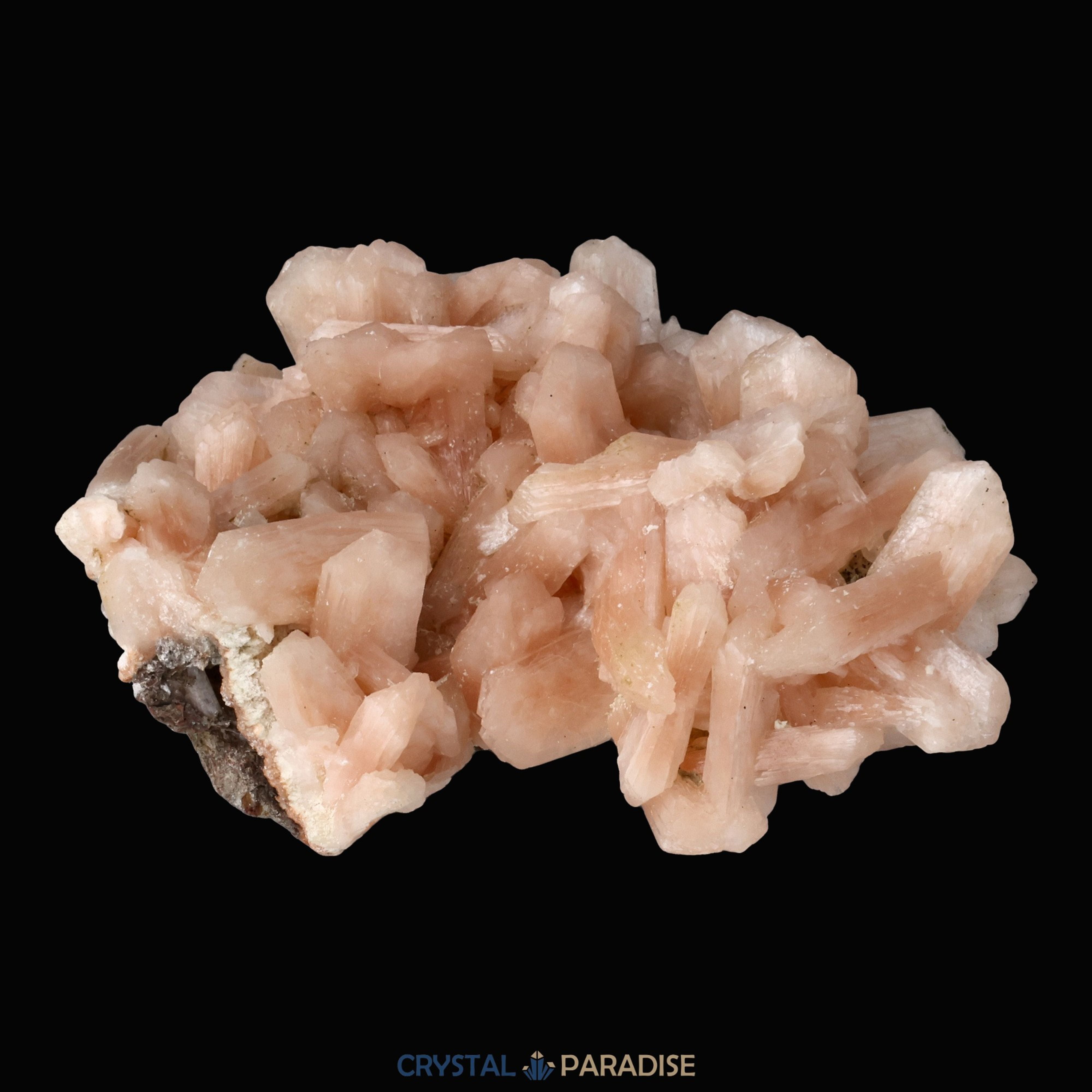Stilbit Cluster Handstufe auf Zeolith aus Indien (195g) – Ansicht 5