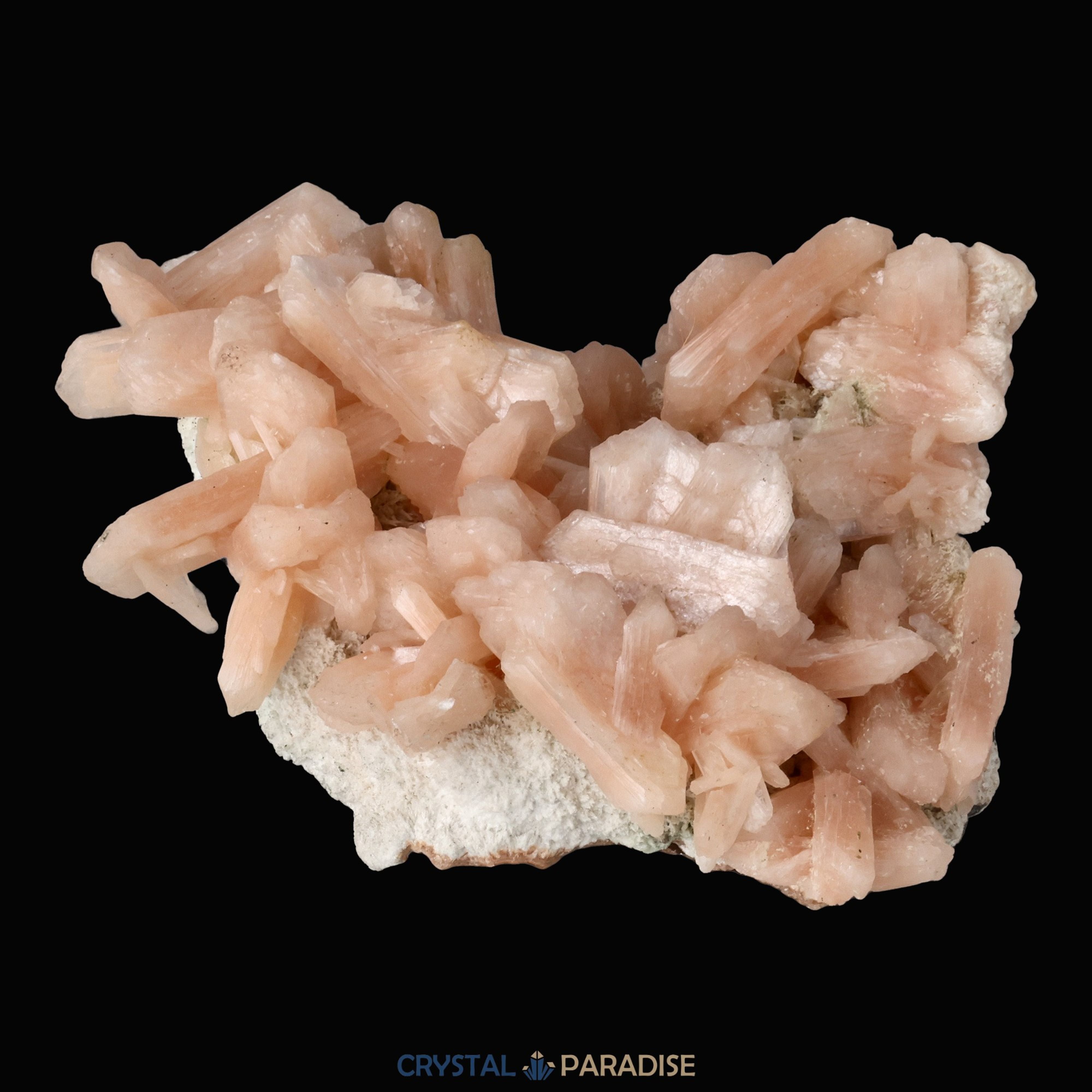 Stilbit Cluster Handstufe auf Zeolith aus Indien (195g) – Ansicht 8