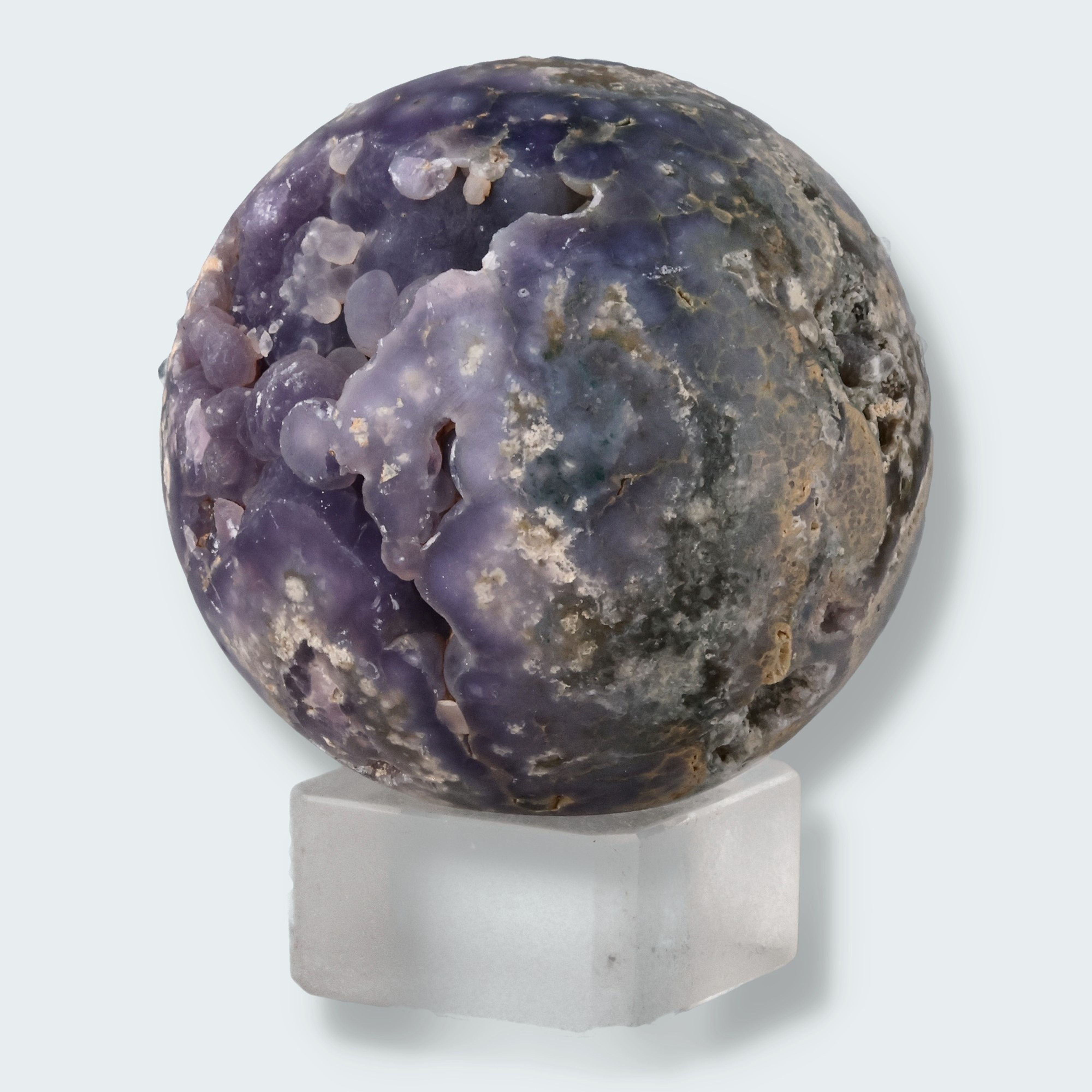 Trauben Achat Druzy Kugeln aus Indonesien (365g) – Ansicht 2