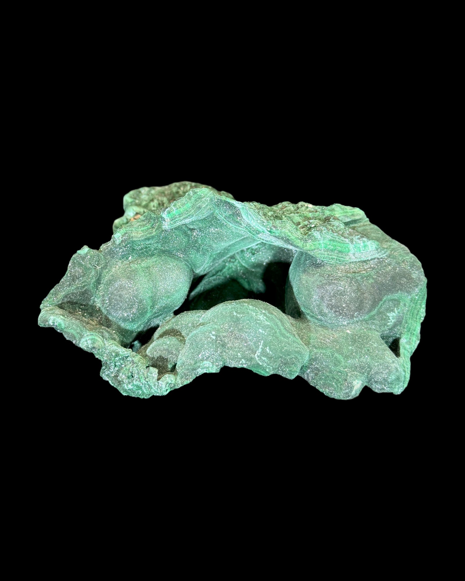 velvet malachit 579g auf schwarzem Hintergrund