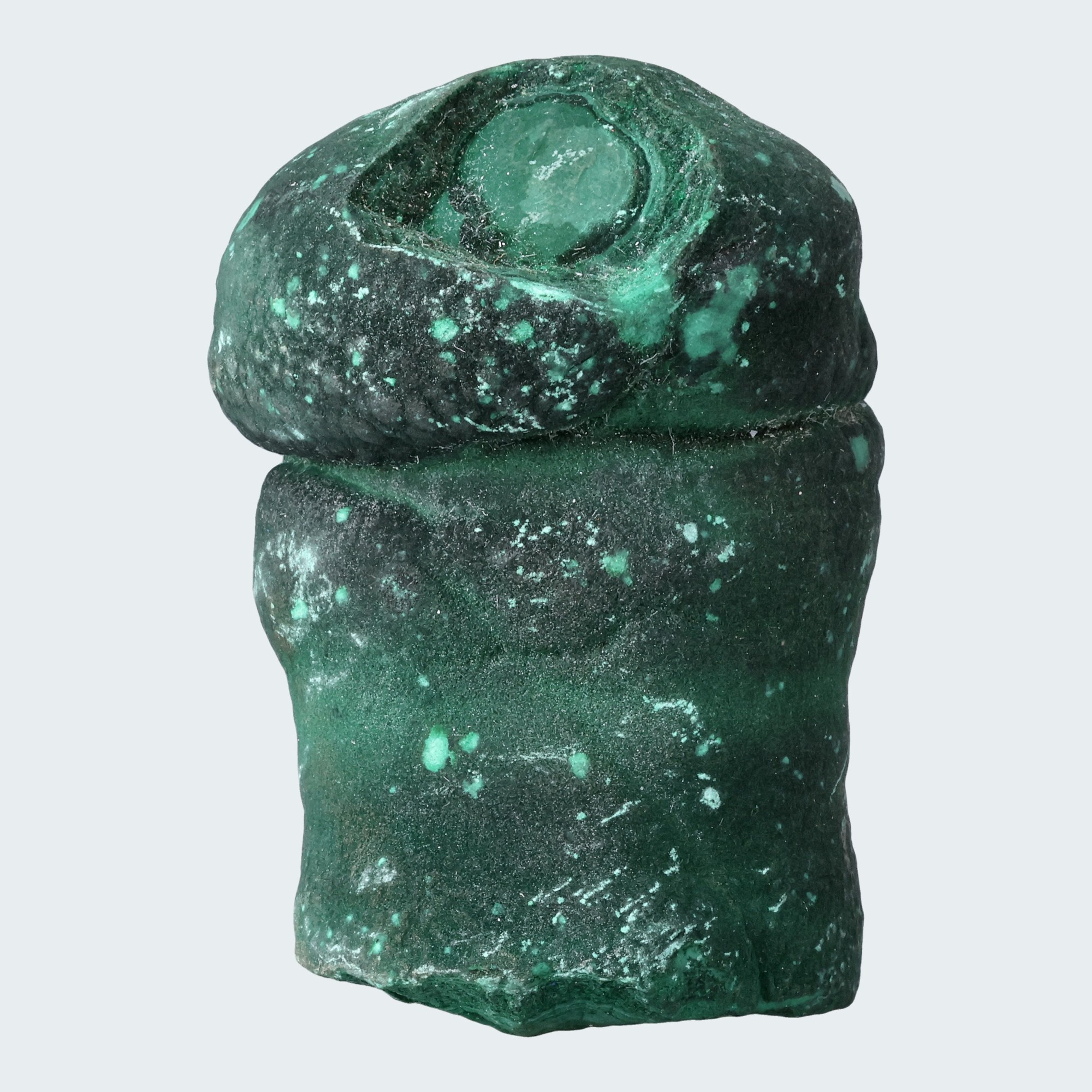 Velvet Malachit Stufe aus der Tantara Mine, Kongo (334g) – Ansicht 2