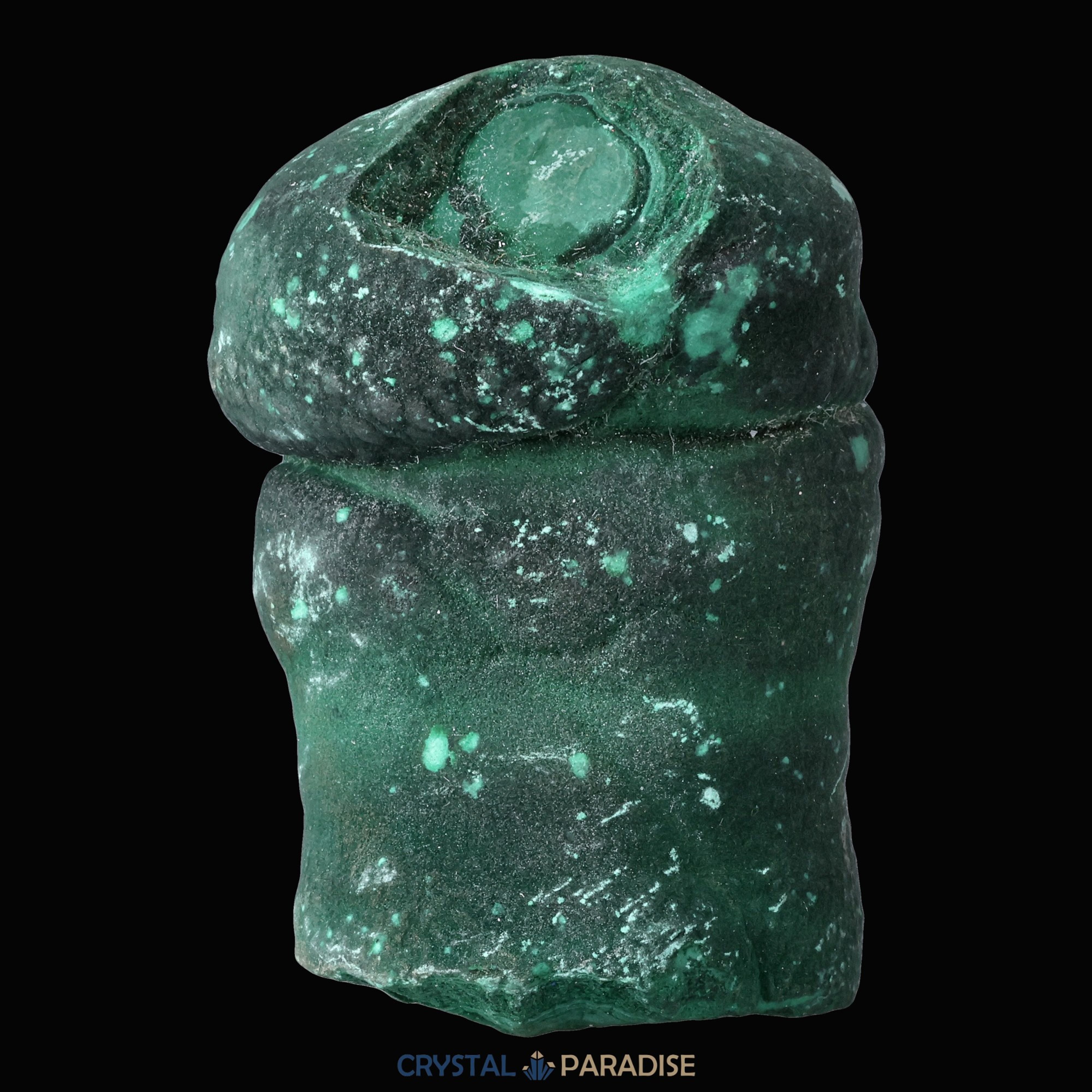 Velvet Malachit Stufe aus der Tantara Mine, Kongo (334g) – Ansicht 5