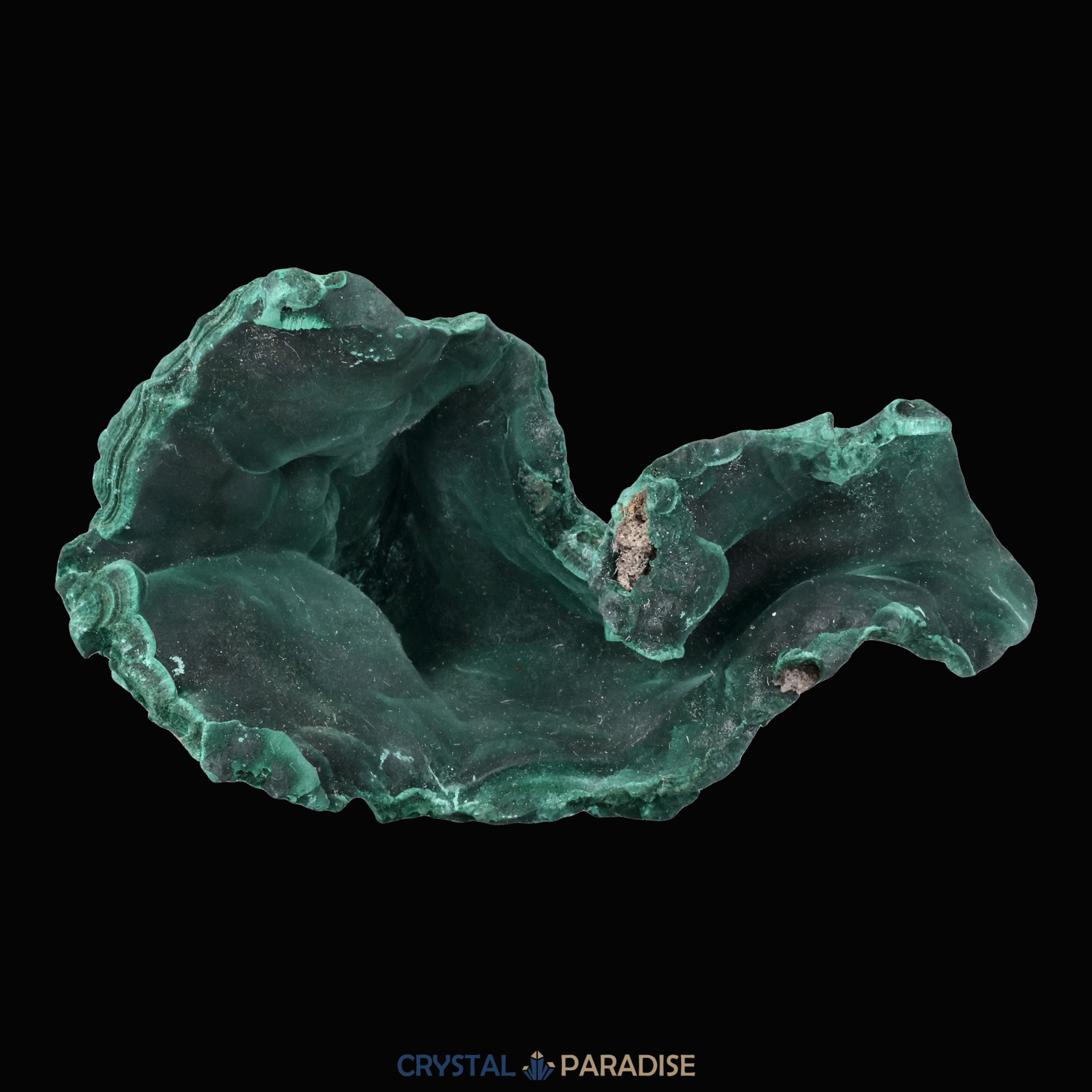 Velvet Malachit Stufe aus der Tantara Mine, Kongo (452g) – Ansicht 13