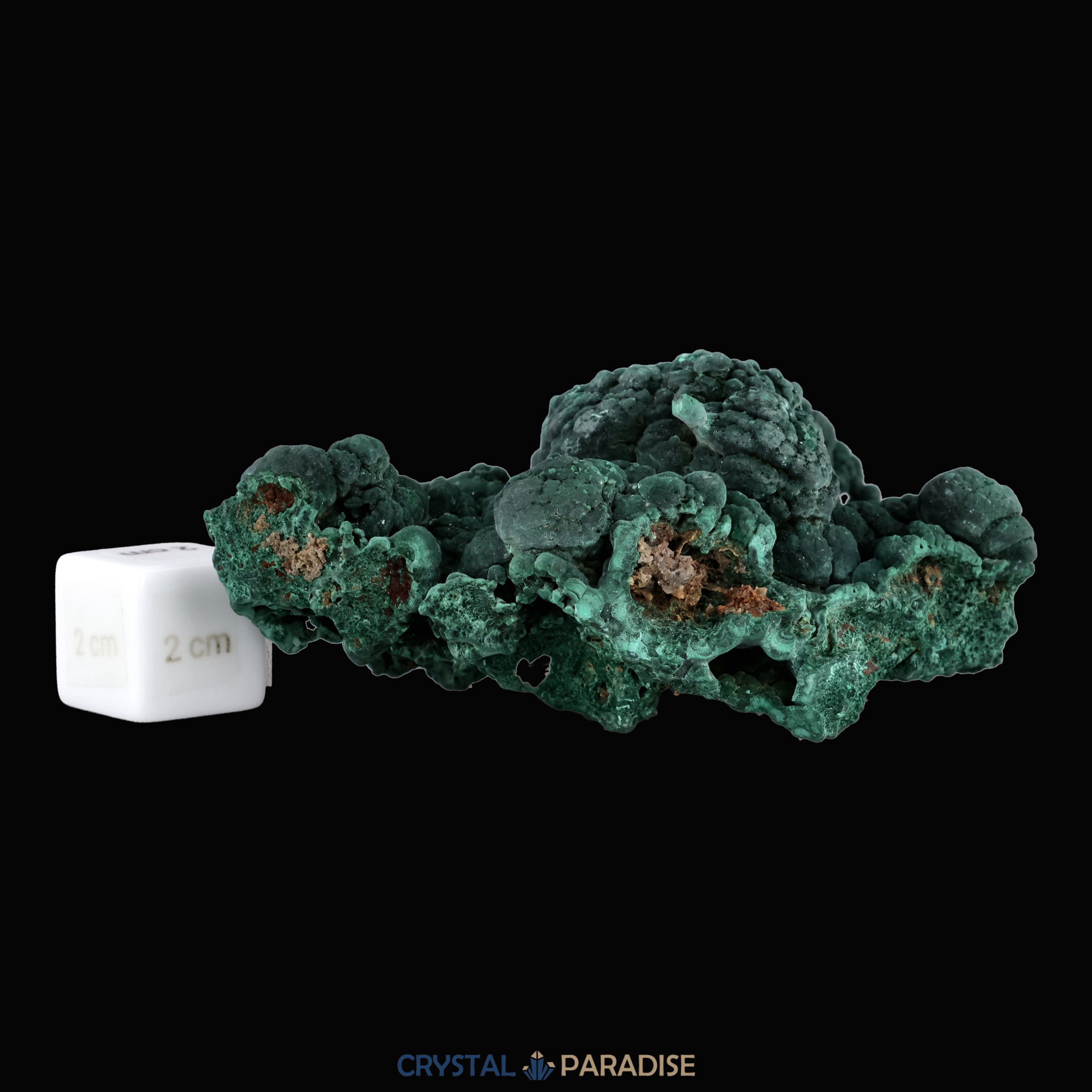 Velvet Samt Malachit Stufe aus der Tantara Mine, Kongo (340g) – Ansicht 10