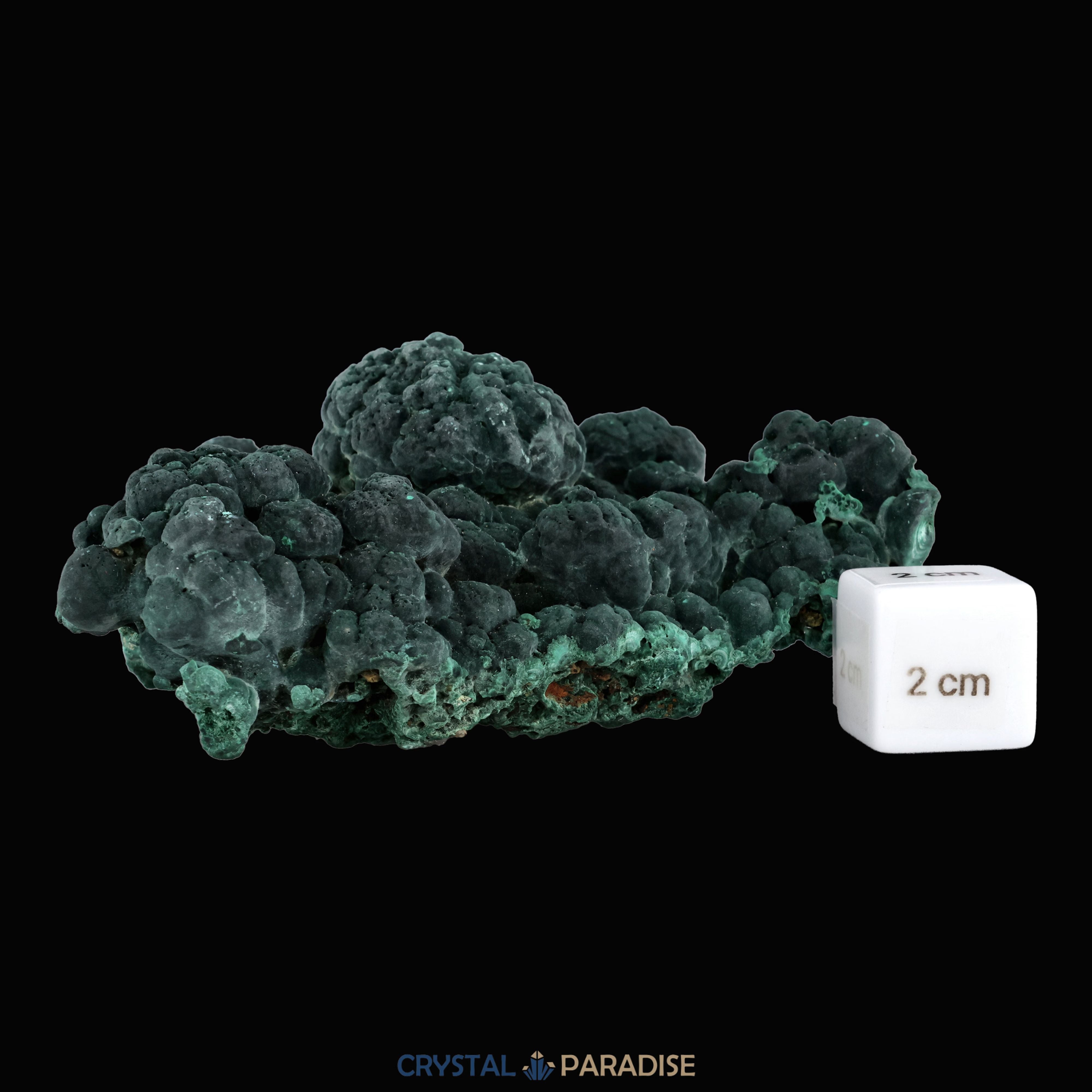 Velvet Samt Malachit Stufe aus der Tantara Mine, Kongo (340g) – Ansicht 7
