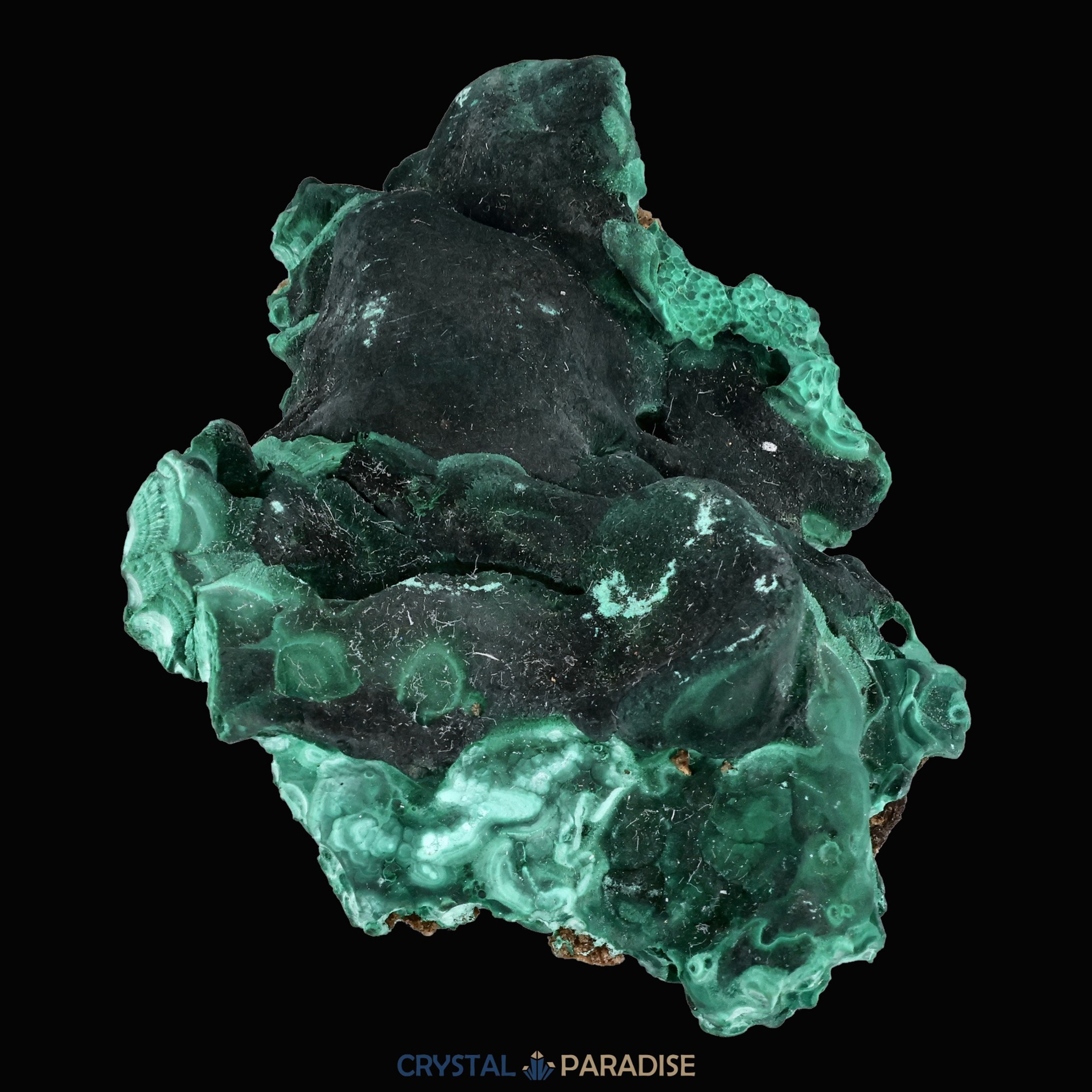 Velvet Samt Malachit Stufe aus der Tantara Mine, Kongo (343g) – Ansicht 9