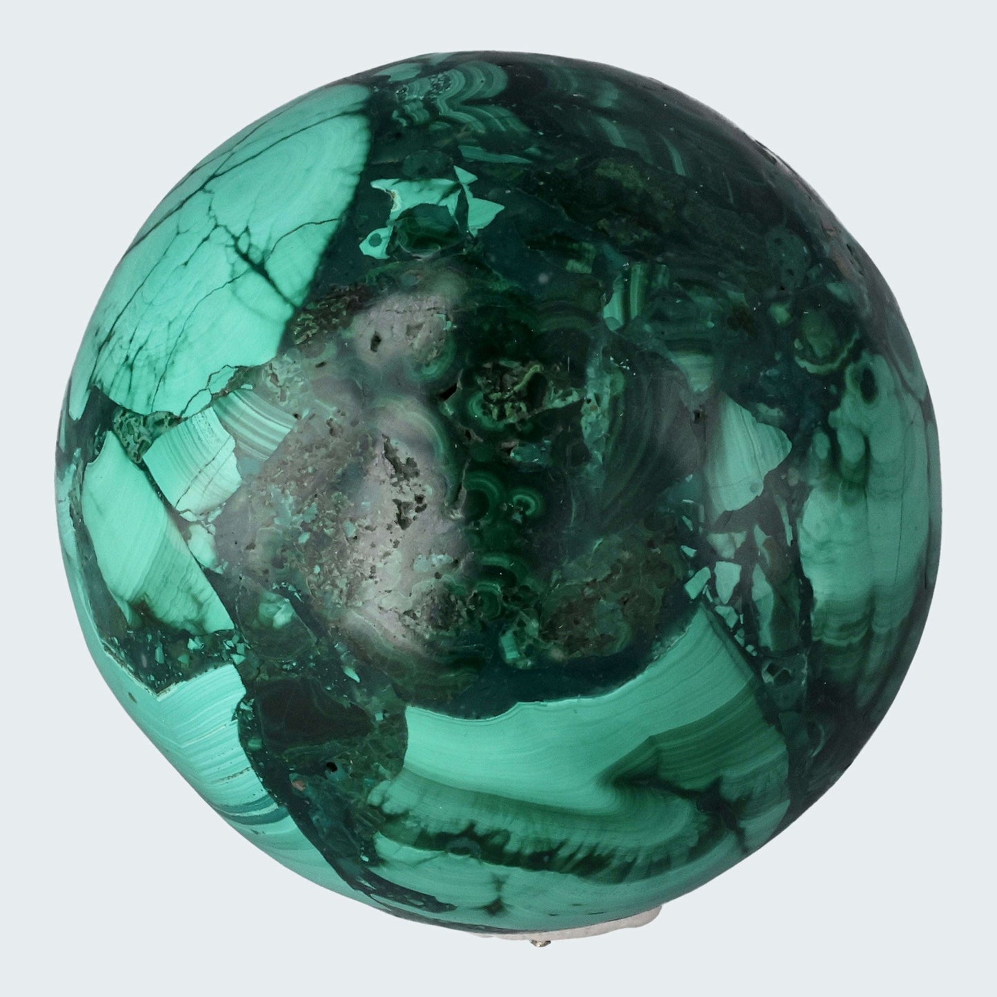 Malachit Kugel aus dem Kongo - crystal paradise