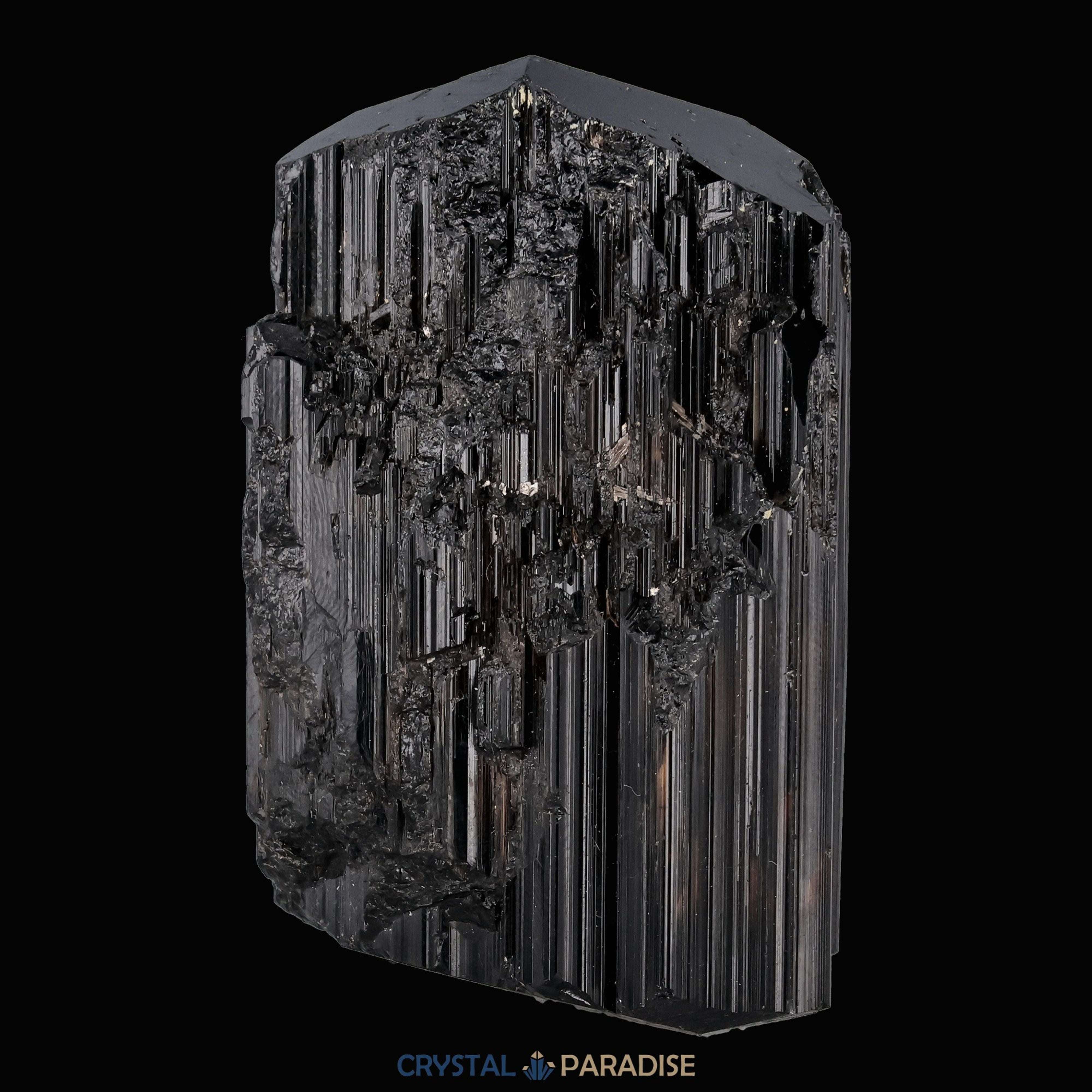 Kluftschwimmer Schwarzer Schörl Turmalin aus Brasilien (209g) - crystal paradise