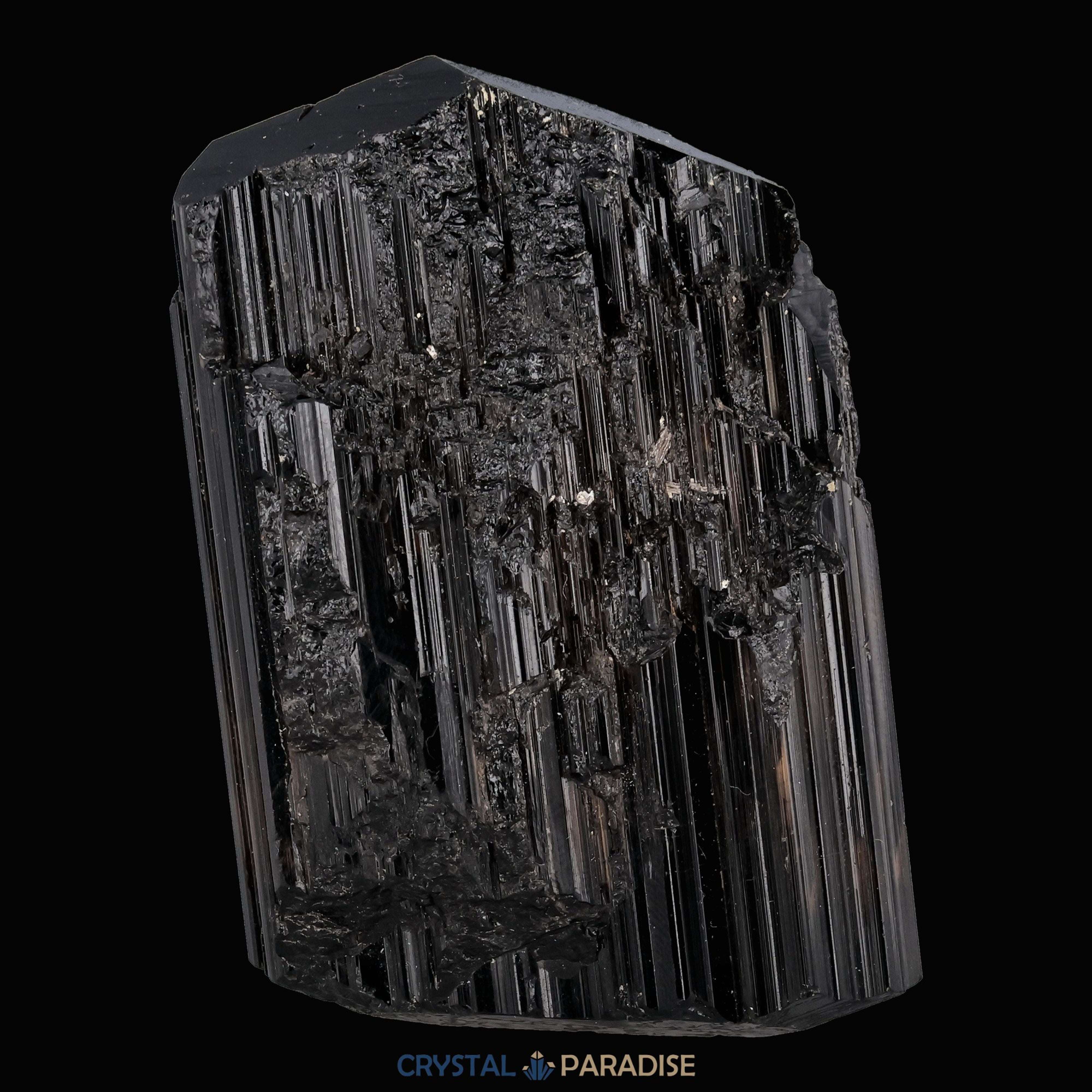 Kluftschwimmer Schwarzer Schörl Turmalin aus Brasilien (209g) - crystal paradise