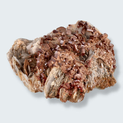 Vanadinit auf Baryt aus Mibladen, Marokko (85g)