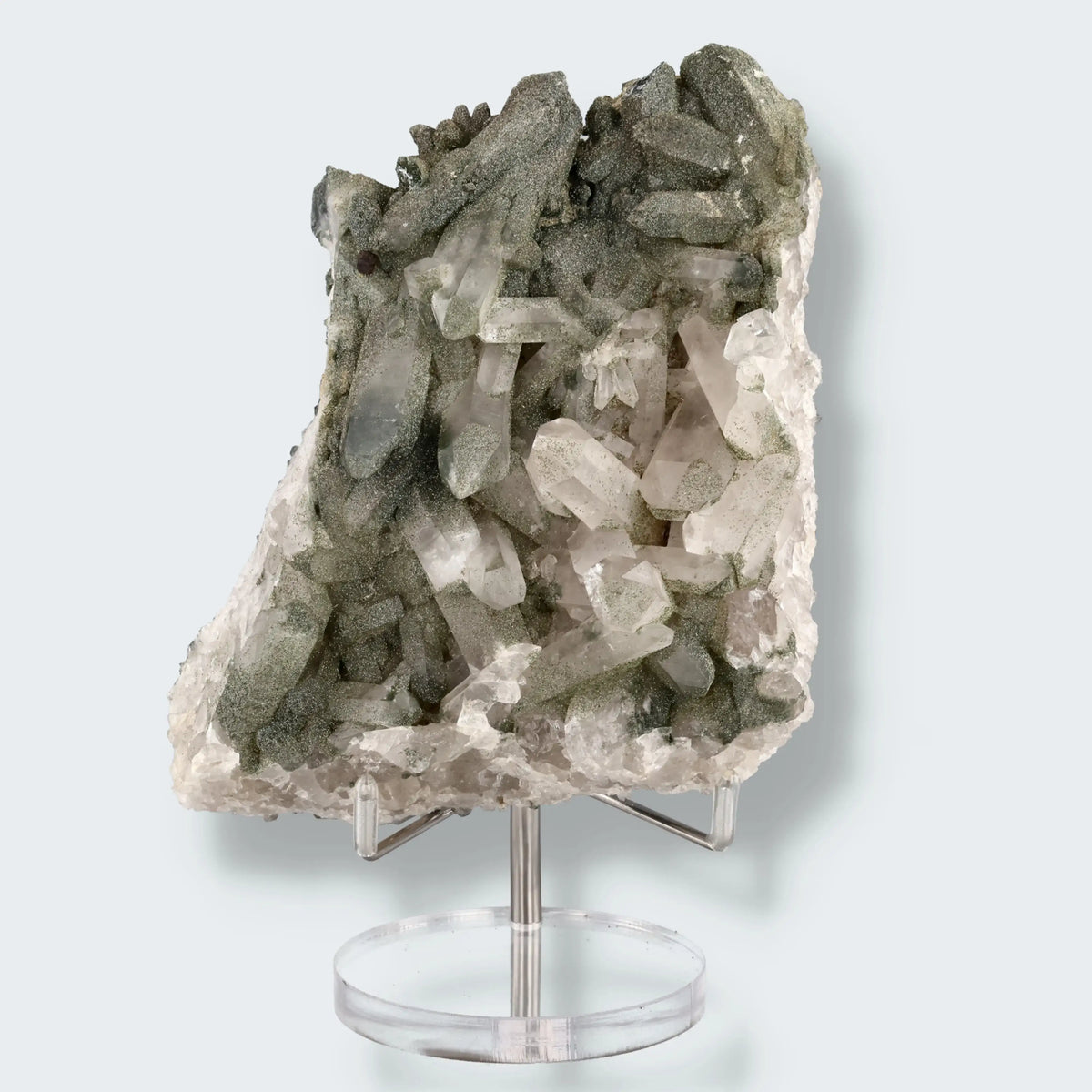 Bergkristall aus Brasilien, Stufe 12,0 × 12,5 × 6,0 cm