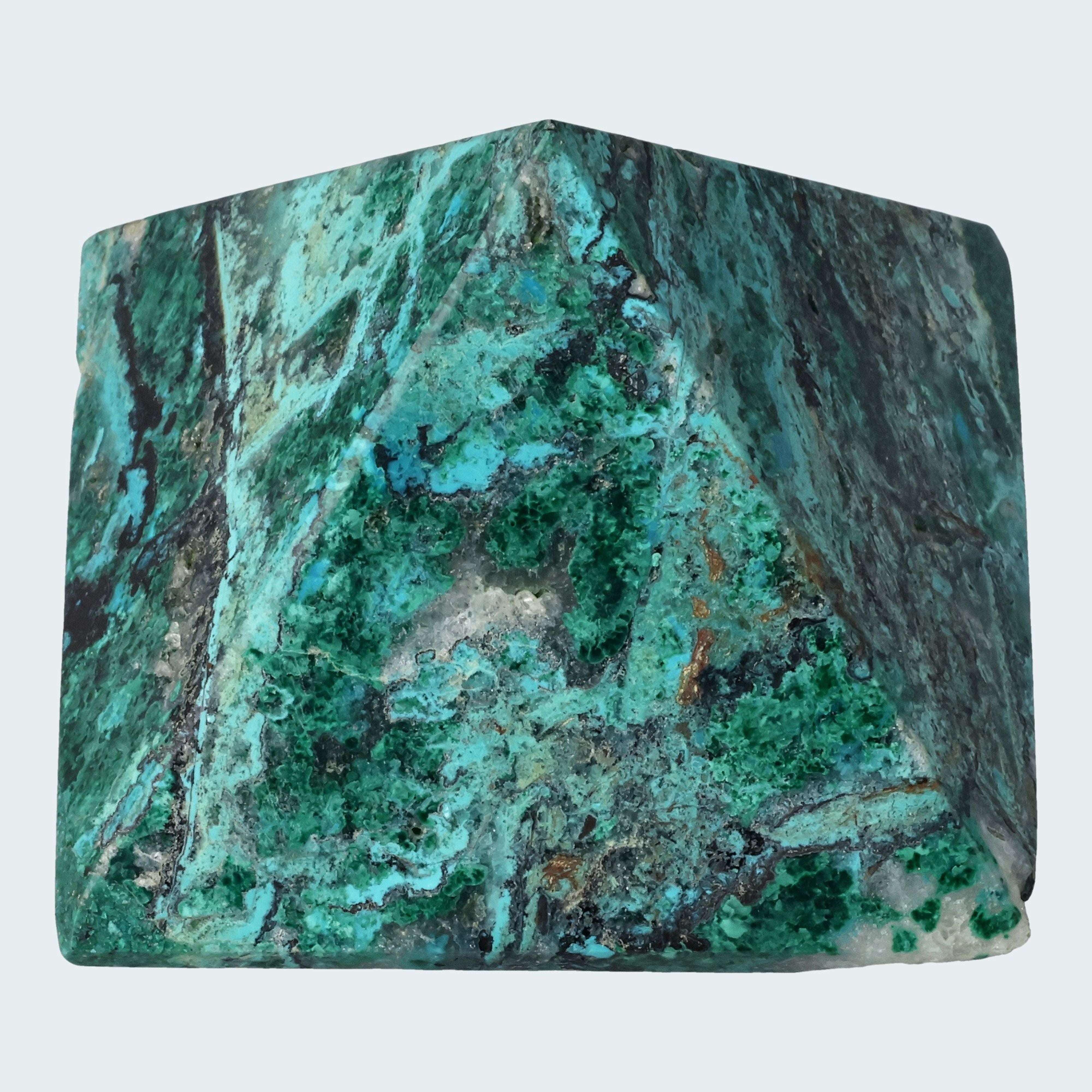 Chrysokoll Pyramide aus Huánuco, Peru