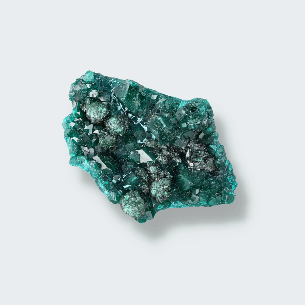 Dioptas aus Demokratische Republik Kongo, Stufe 7,0 × 5,0 × 3,5 cm