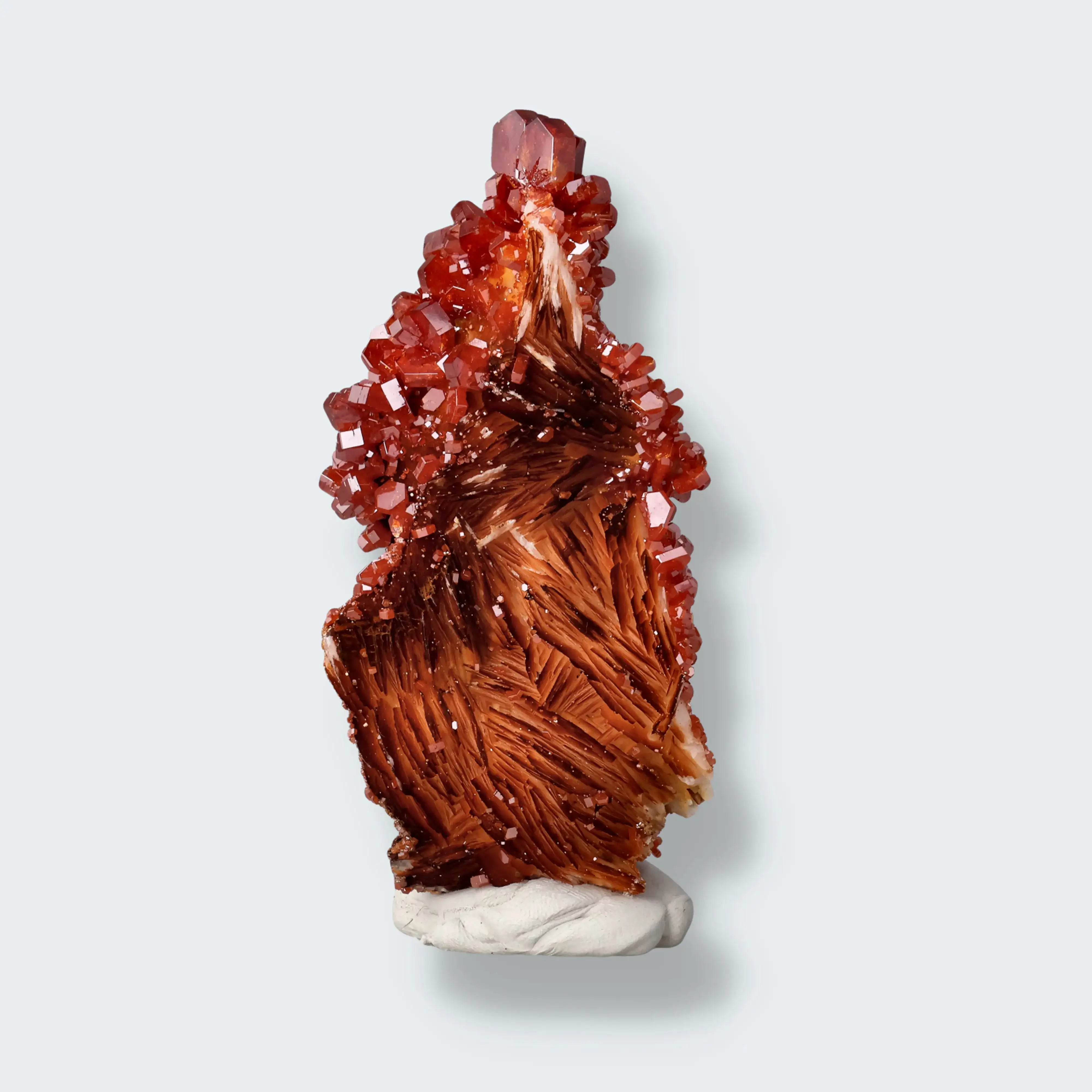 Vanadinit auf Baryt aus Mibladen, Marokko (126g)