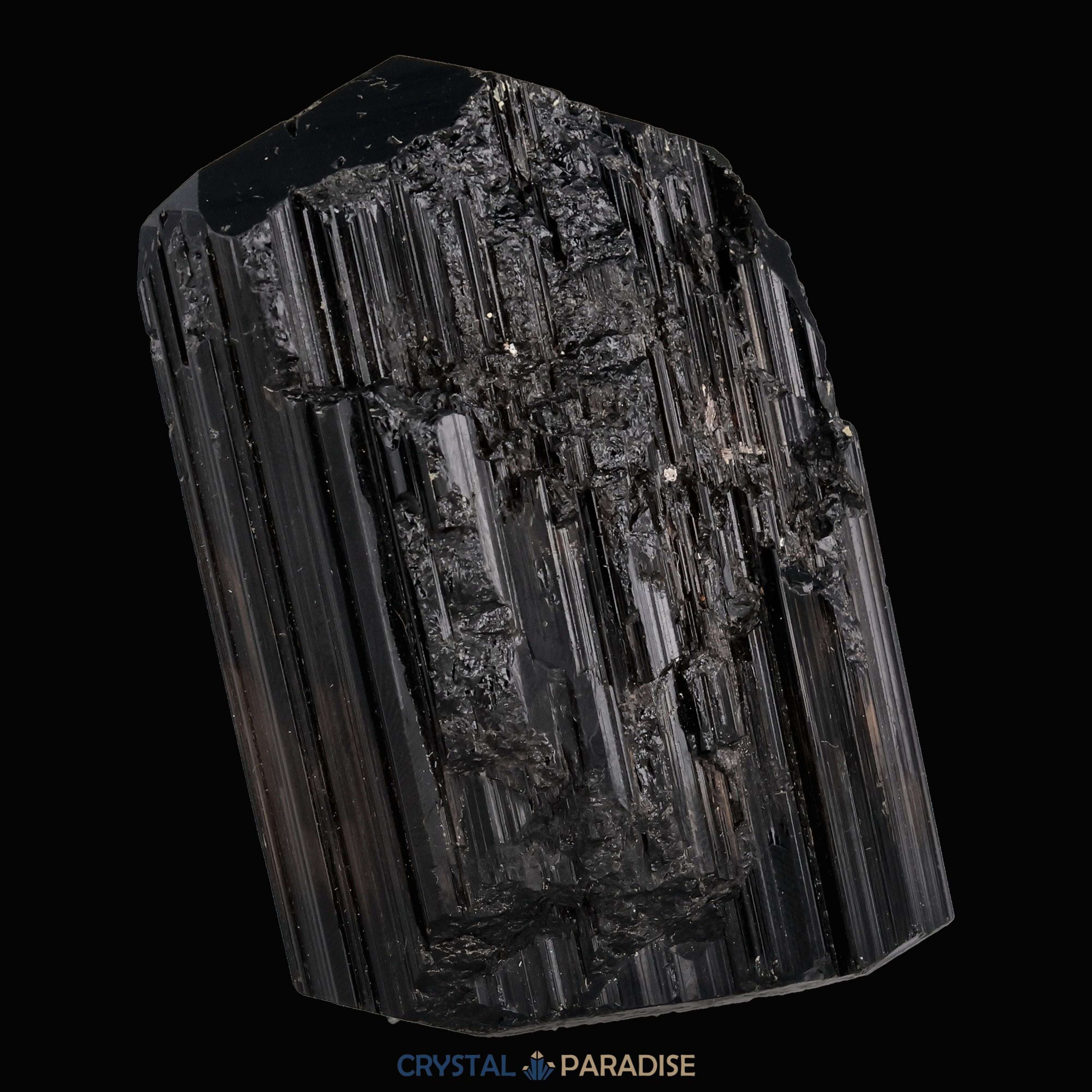 Kluftschwimmer Schwarzer Schörl Turmalin aus Brasilien (209g) - crystal paradise