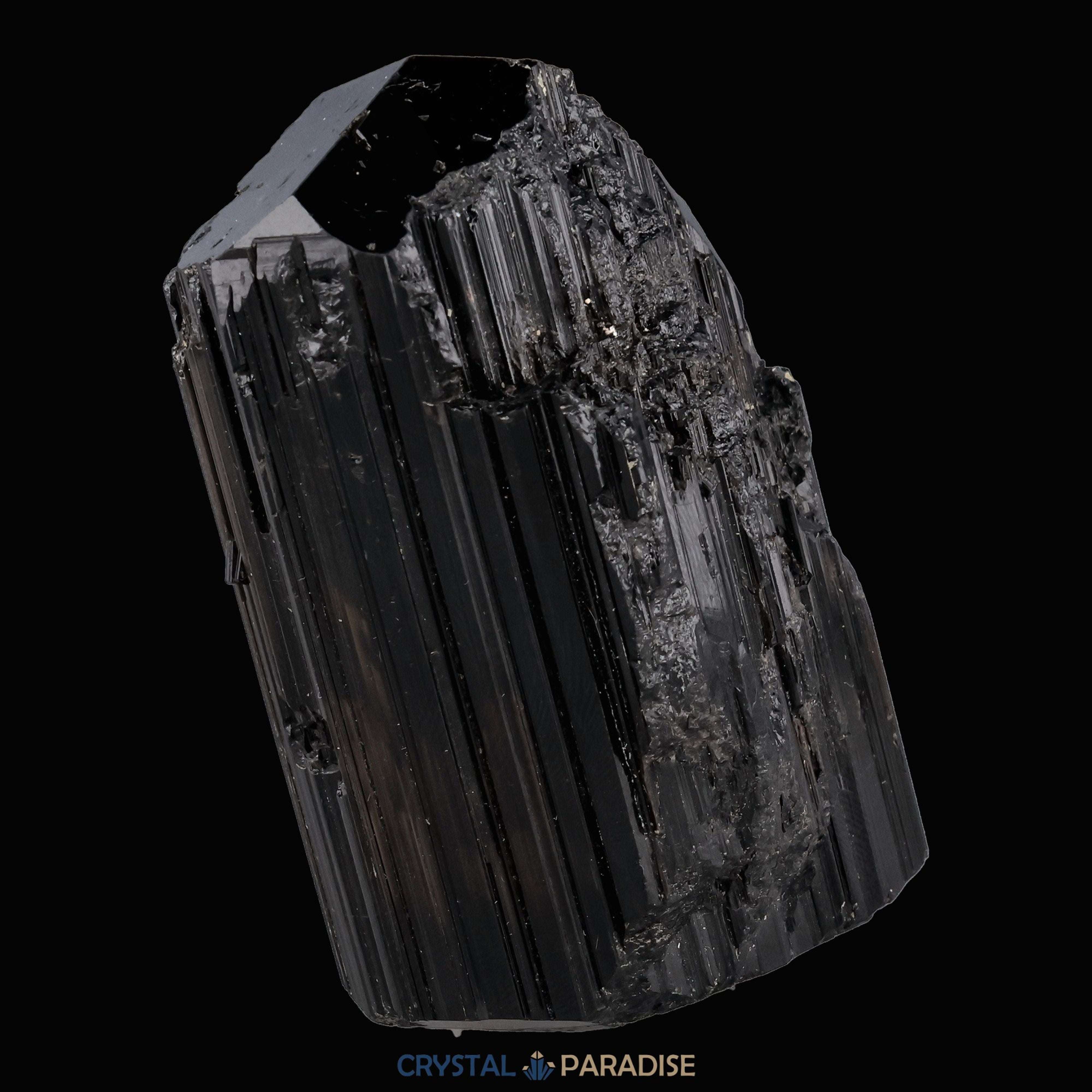 Kluftschwimmer Schwarzer Schörl Turmalin aus Brasilien (209g) - crystal paradise