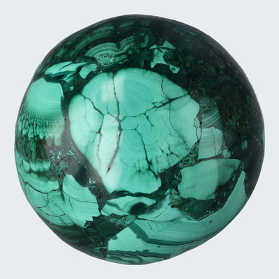 Malachit Kugel aus dem Kongo - crystal paradise