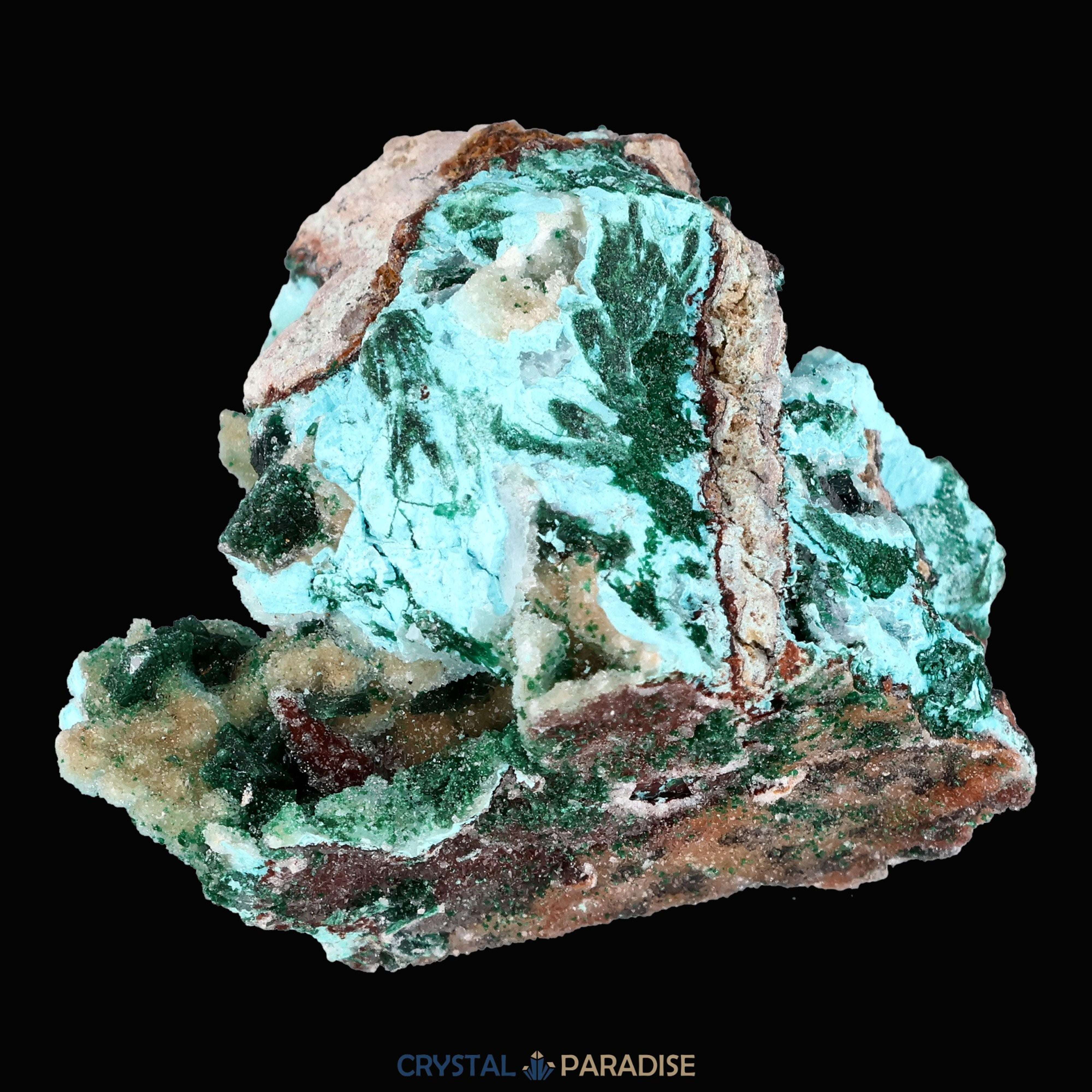Chrysokoll Stufe aus Tenke-Fungurume, Kolwezi, Lualaba, DR Kongo (71g) - crystal paradise