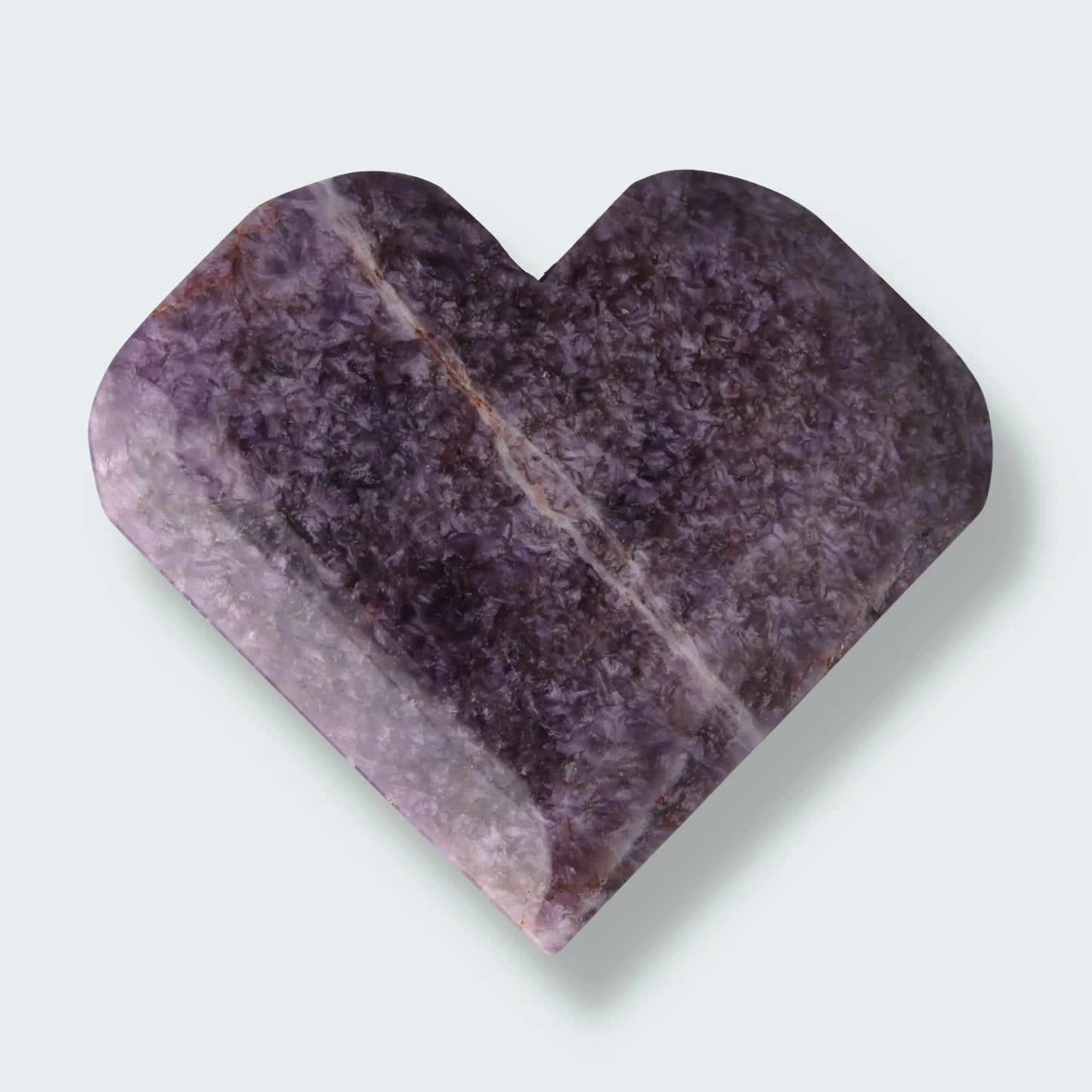 Dreamy Amethystquarz Herz aus Sambia (377g)
