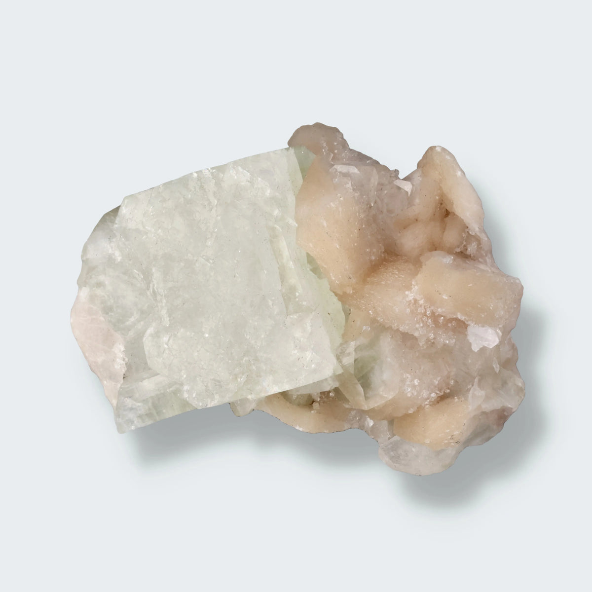 Apophyllit aus Nashik, Maharashtra, Indien, Stufe 11,0 × 7,0 × 6,5 cm